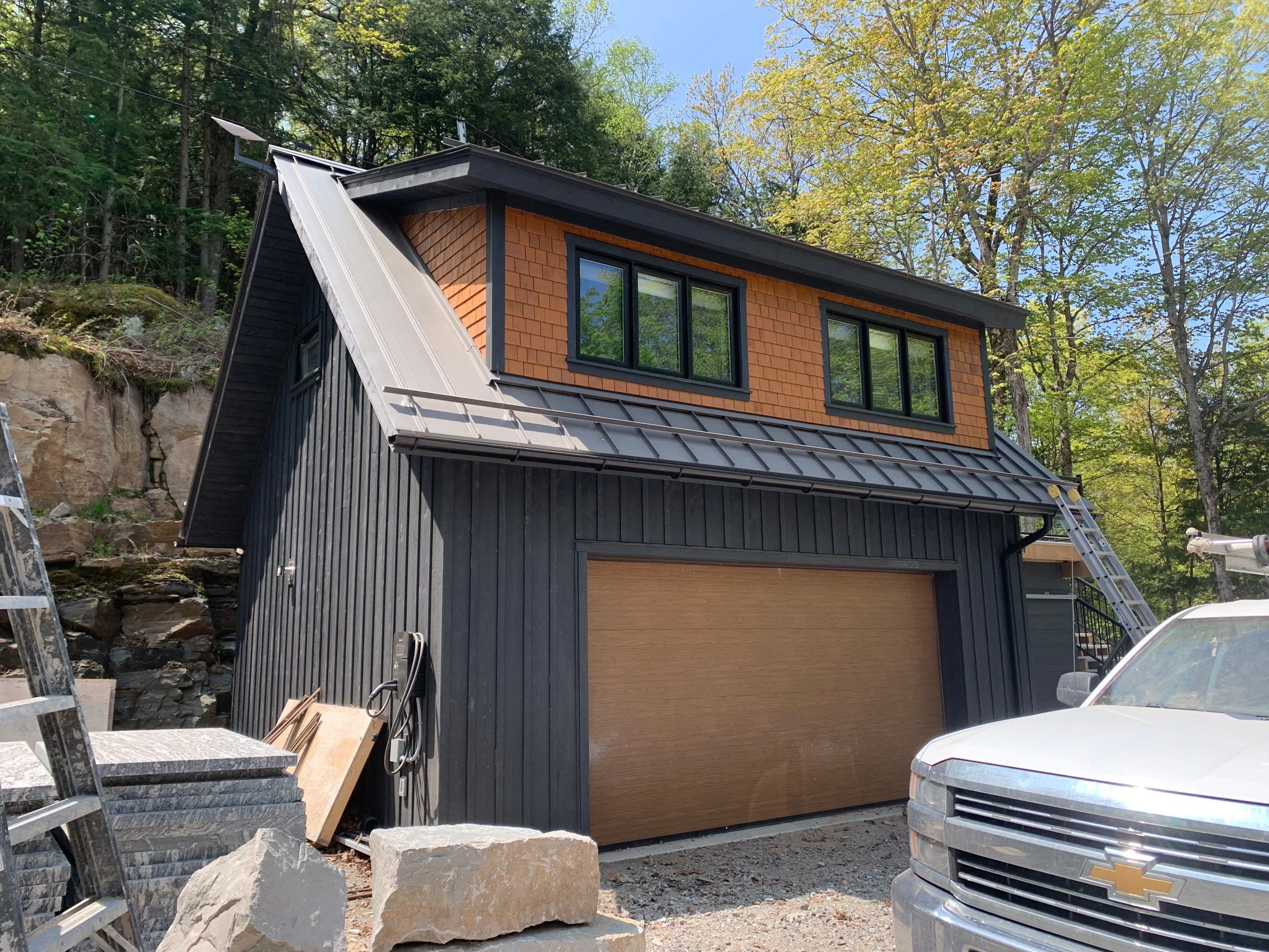 New Home Construction using 16" Standing Seam Panels by Jay Carter Roofing & Sheet Metal