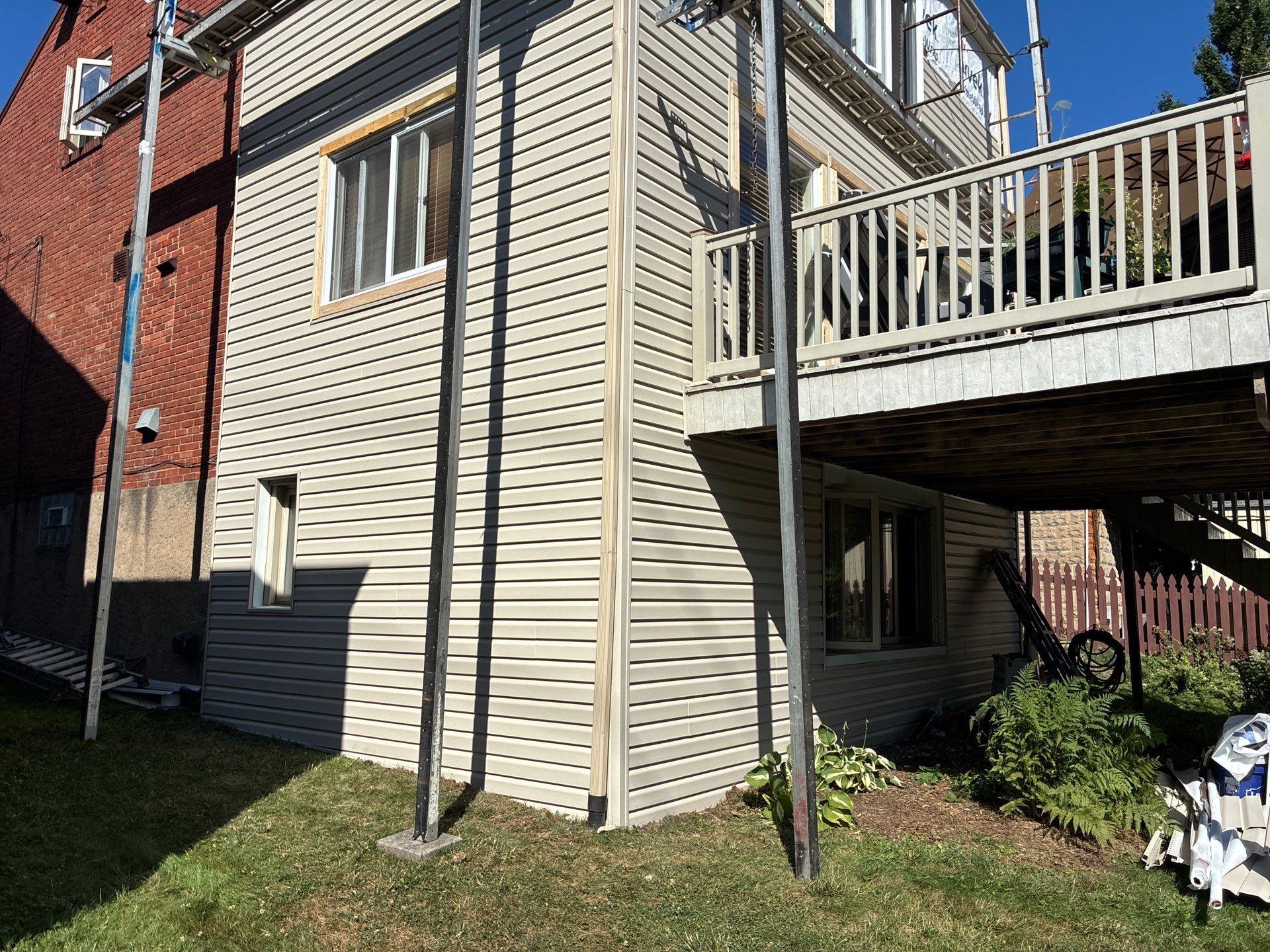 Full Vinyl Siding Renovation and Trim Installation in Mt Lebanon by Ideal Siding Pittsburgh
