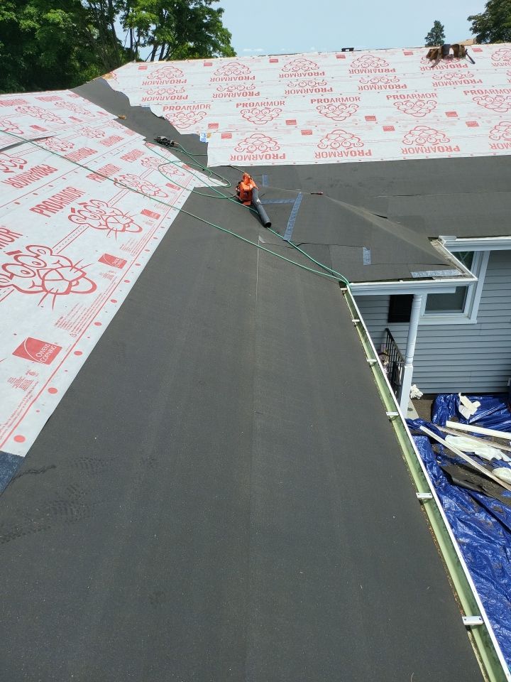 Residential Roofing Installation using Owens Corning Duration Onyx Black by A Plus Exterior