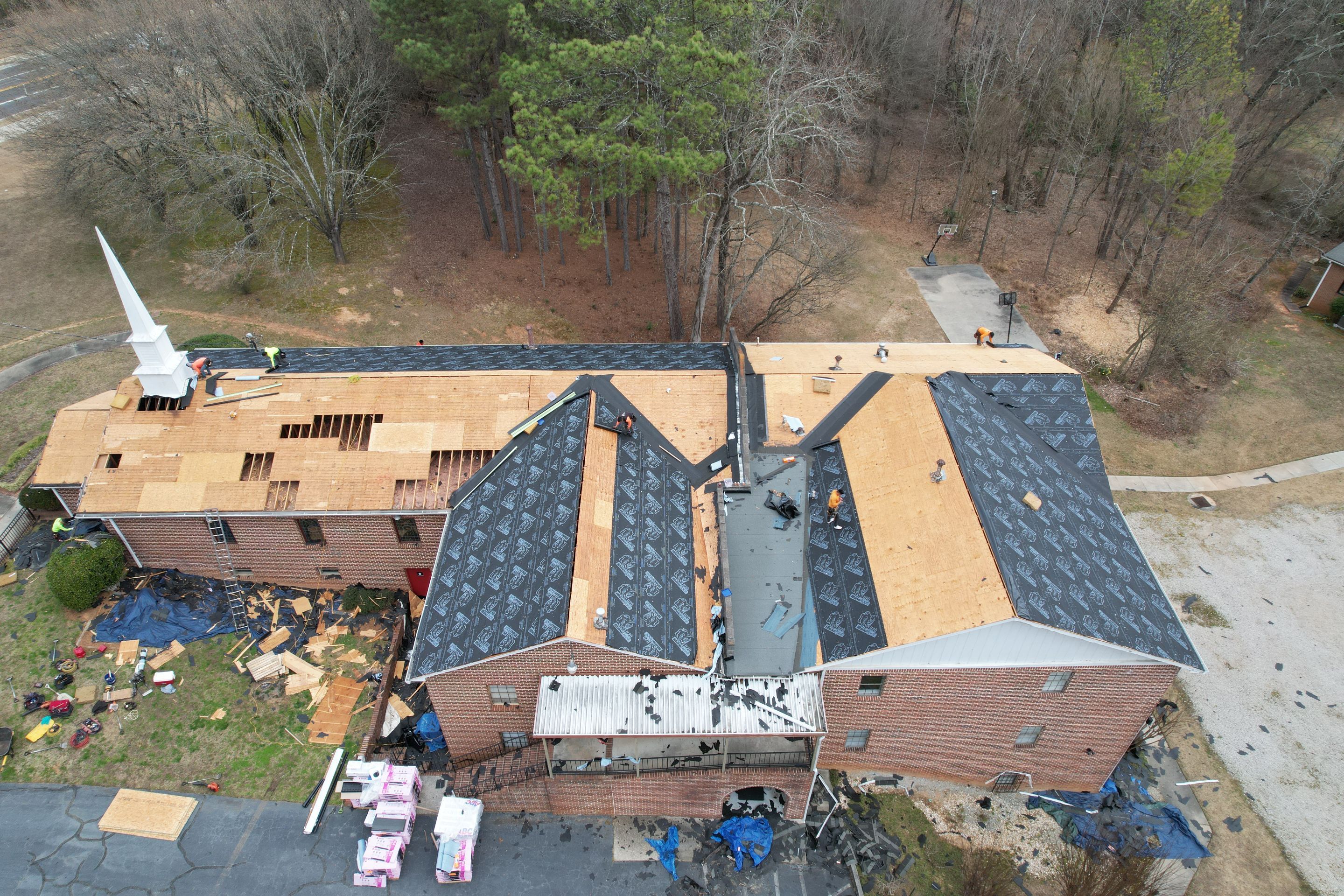 Church Roof Replacement using Owens Corning by Inspector Roofing and Restoration