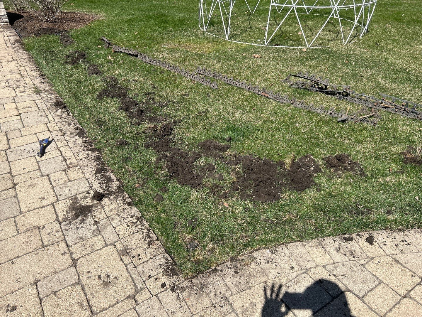 Brick paver repair, cleaning sanding and sealing by Northern Power Washing LLC.