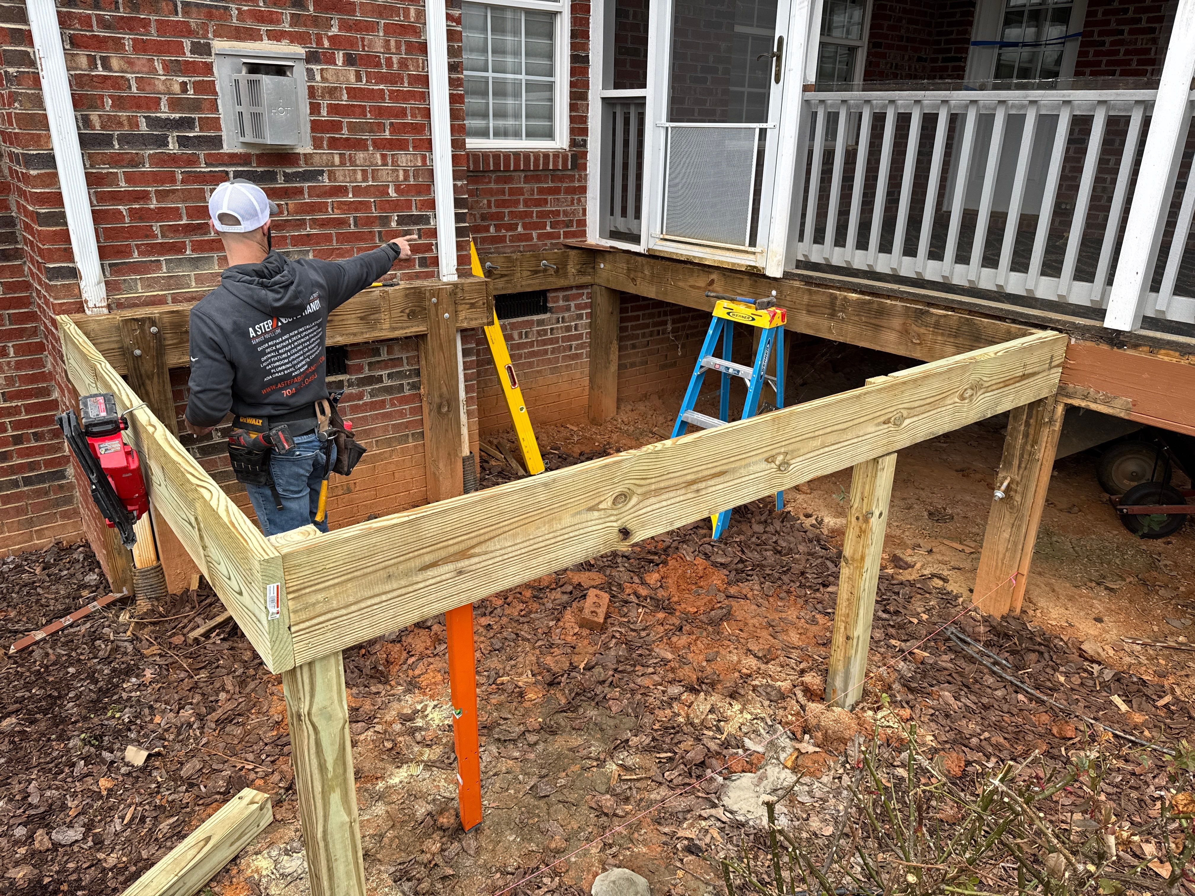 5 Day Deck RebBuild by A Step Above Handy LLC 