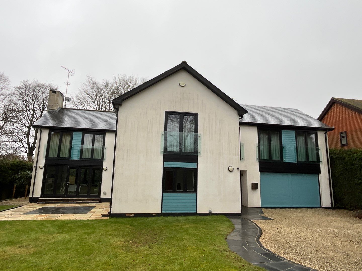 Render and Roof clean using Softwash Equipment by Ges Exterior Cleaning ltd