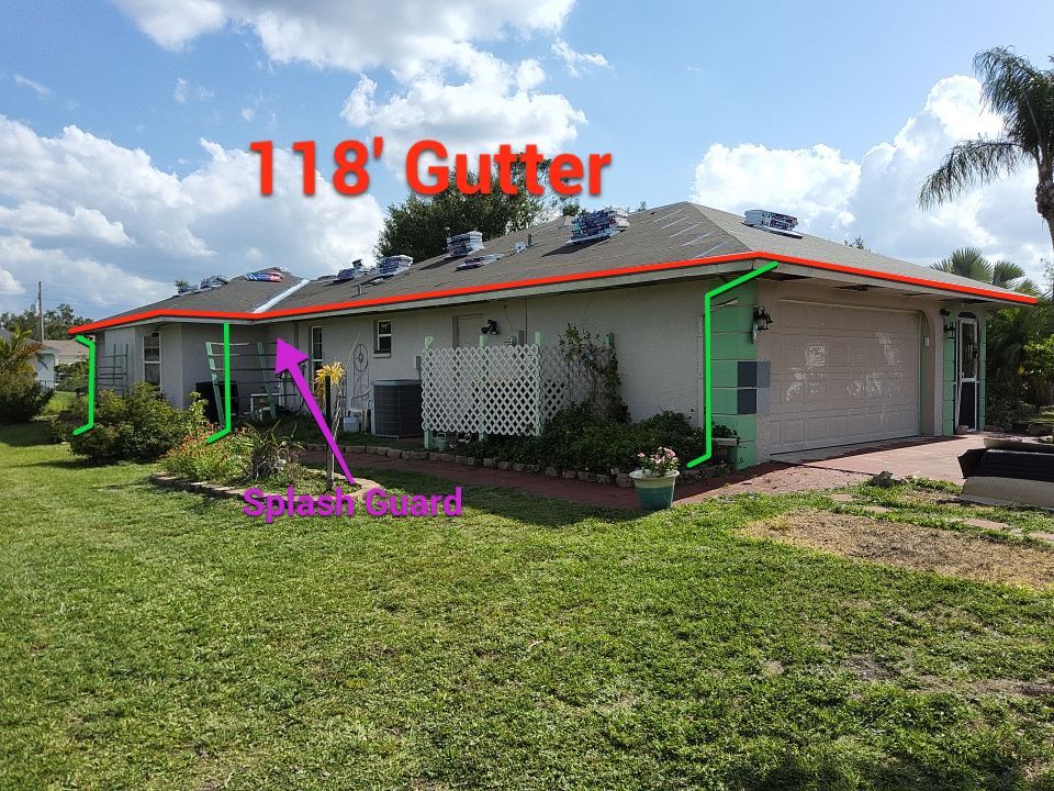 Seamless Gutter Replacement in Punta Gorda FL by Gutter Professors