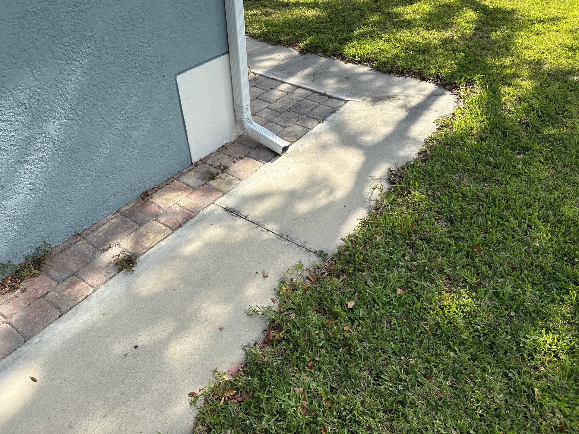 Concrete Driveway, Entryway & Street Curbing Cleaning | Foster’s Creek Community | Palmetto, FL by Sunshine AquaWash