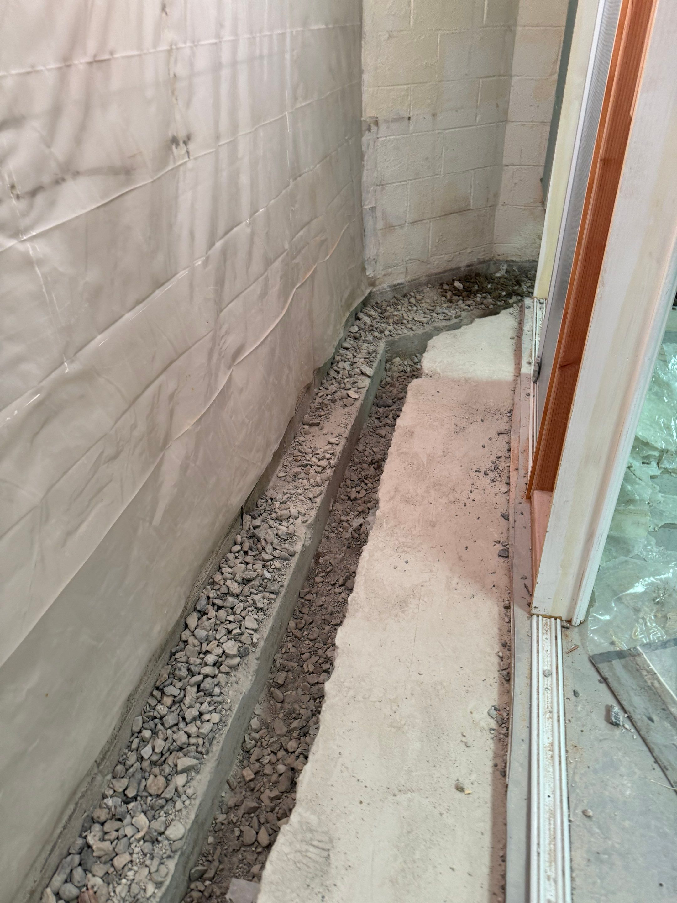 Interior French Drain With Radon Seal & Mold Remediation in Wall Township by Pure Service Pro, LLC 