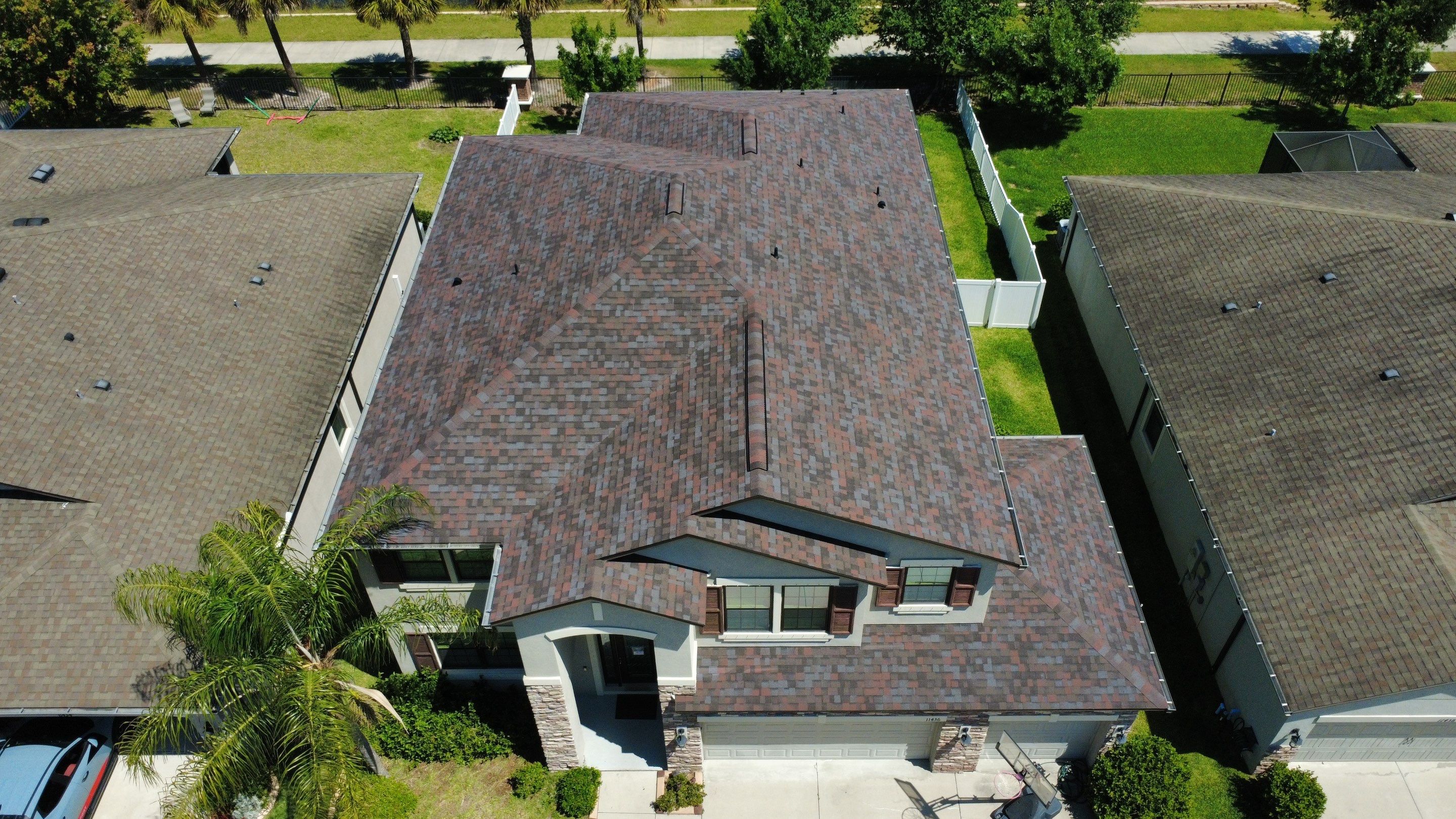 Riverview Two-Story Home Roof Replacement Featuring Owens Corning Merlot Shingles by Steadfast Roofing