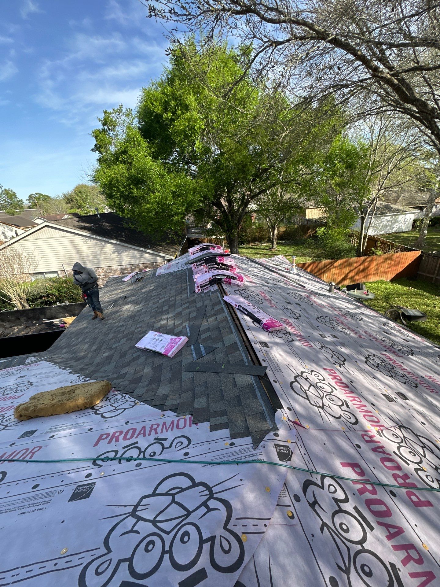 Project in Houston by Motion Roofing