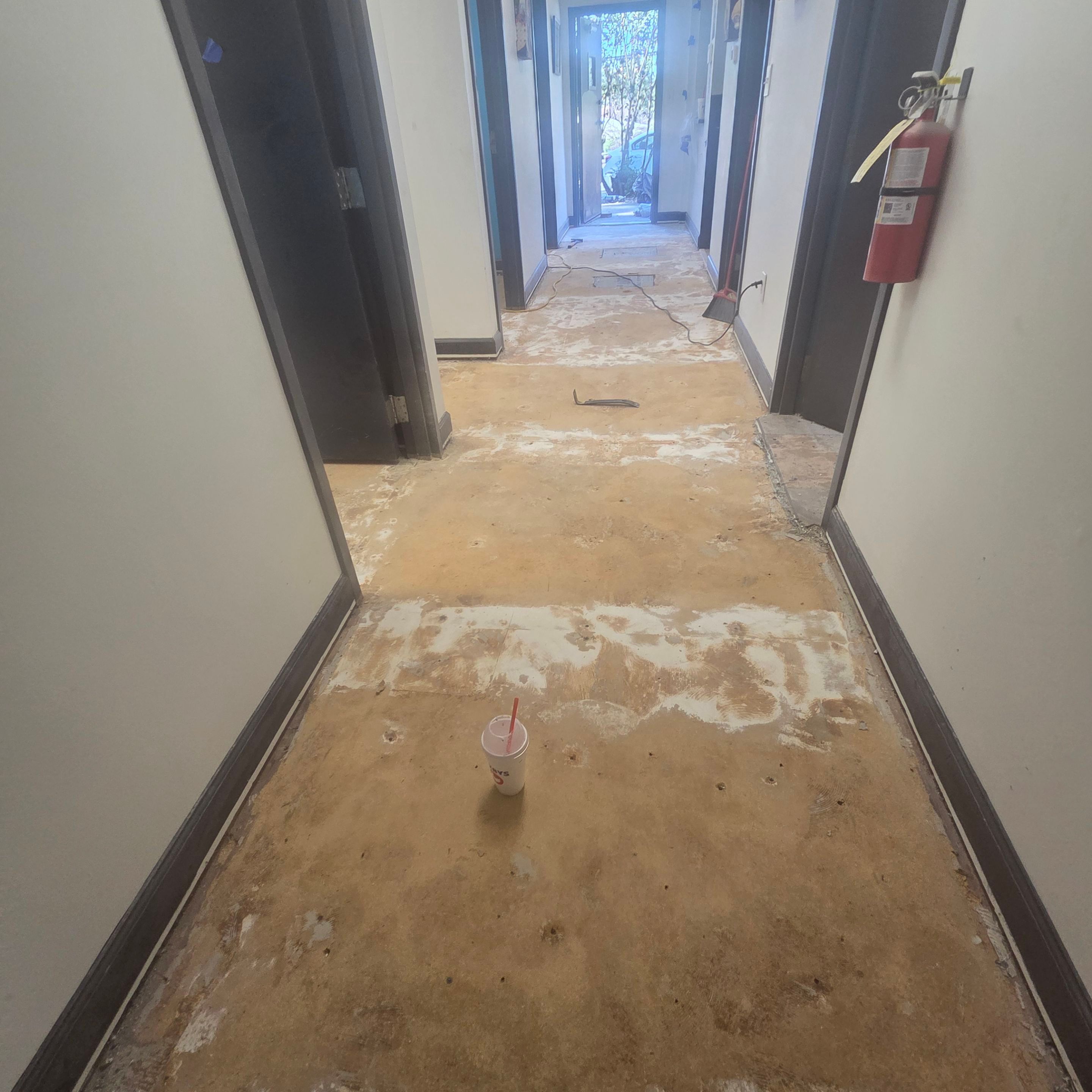 Commercial Vinyl Plank Flooring Installation at Dunwoody Veterinary Clinic by Flooring Xpress CO 