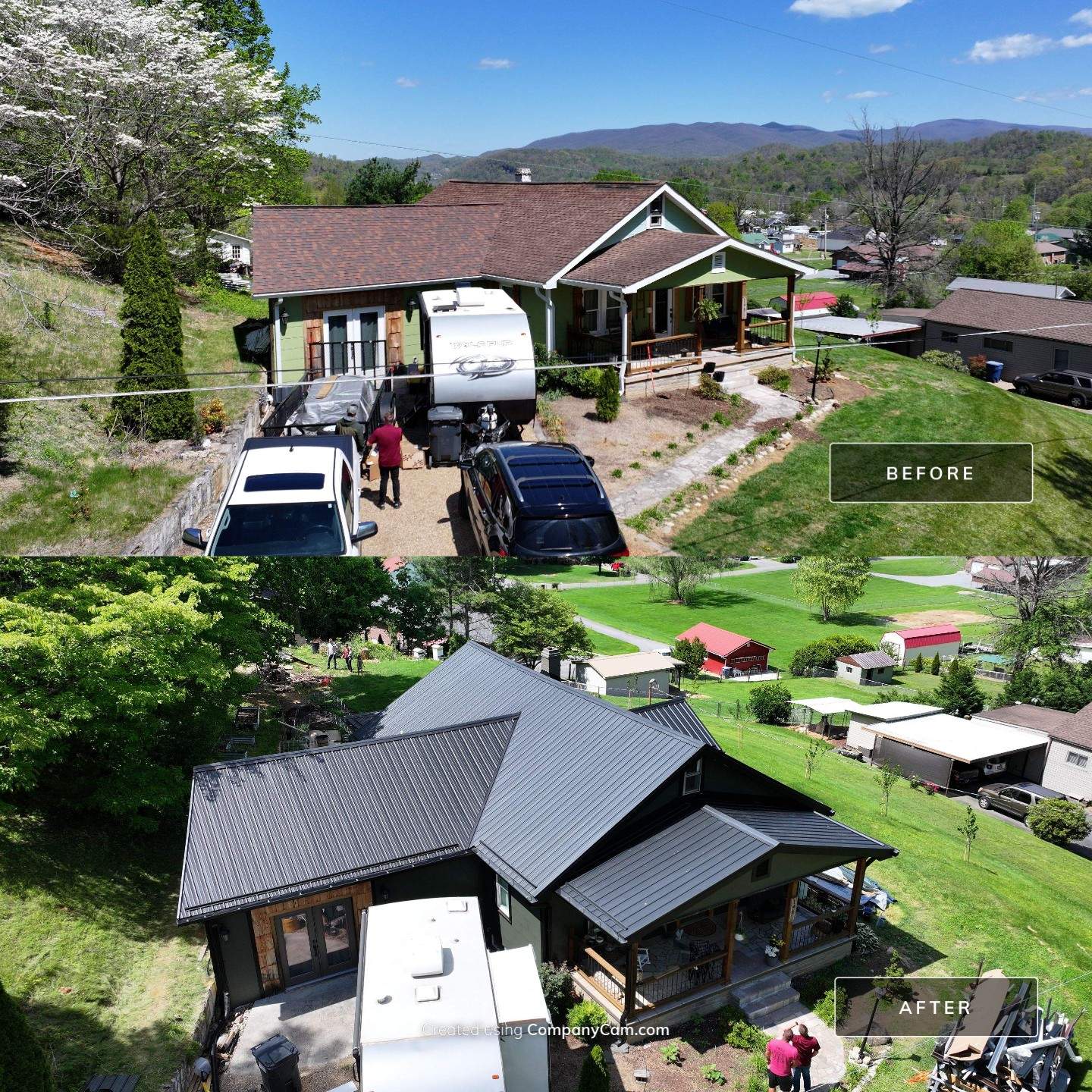 Textured Black Metal Roof by Omnia Roofing