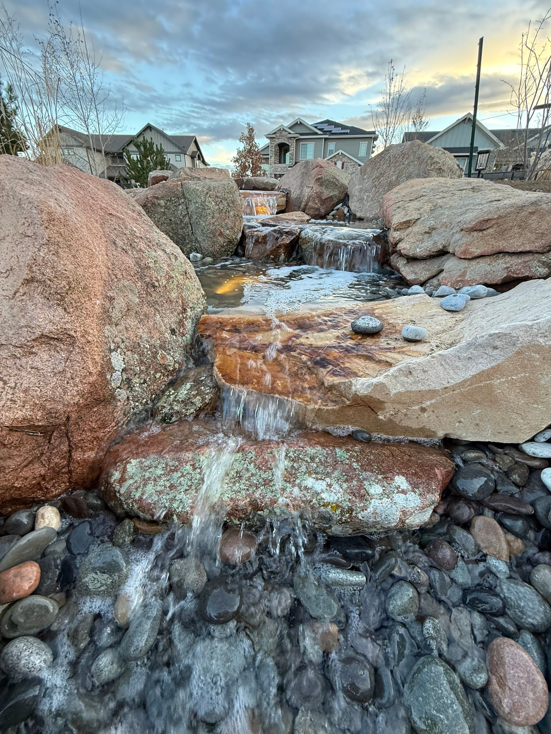 waterfalls in Arvada by JRM landscape & design
