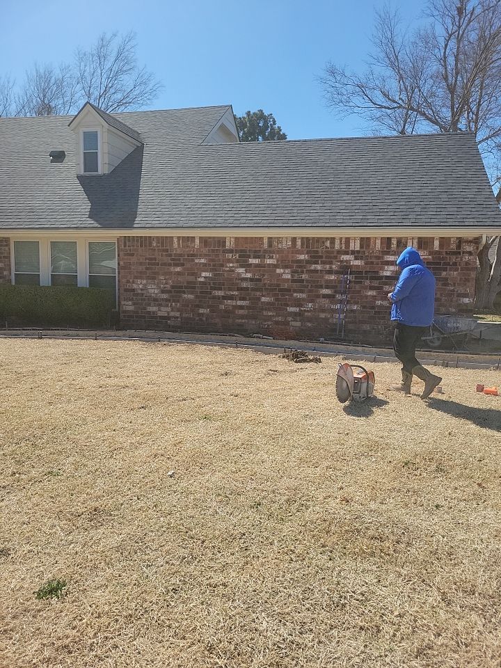 Concrete sidewalk using Concrete by Clays Services Inc