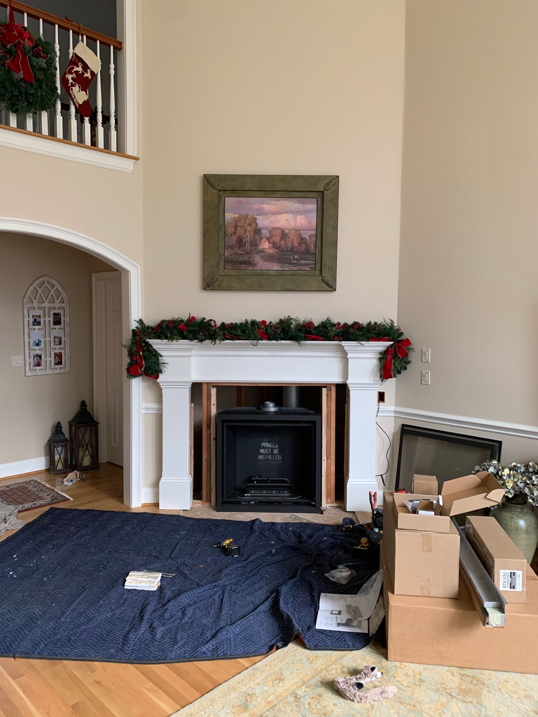New Gas Fireplace Installation  by Neighborhood Chimney Services 