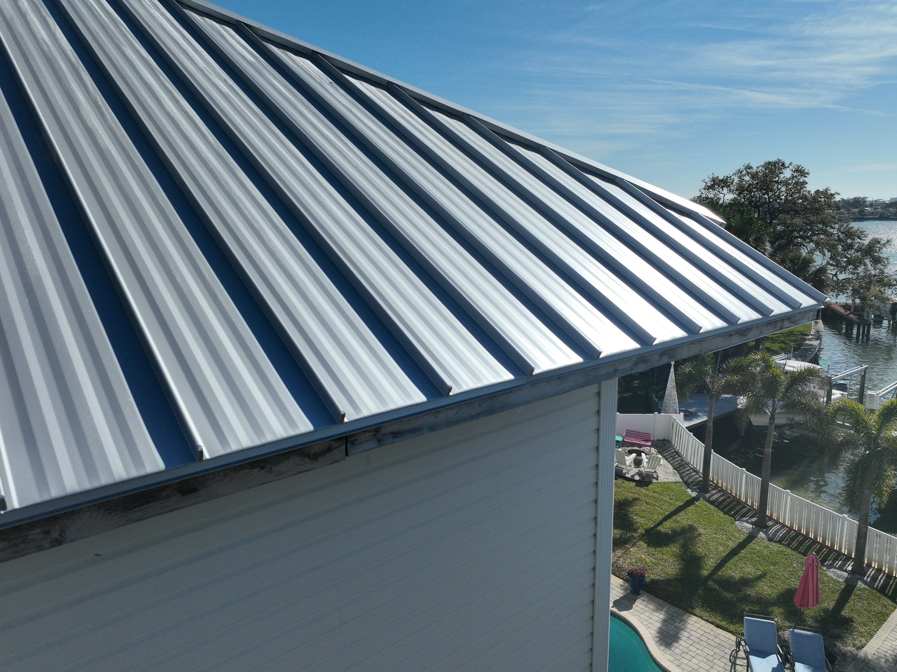 Polar White Standing Seam by Reimagine Roofing