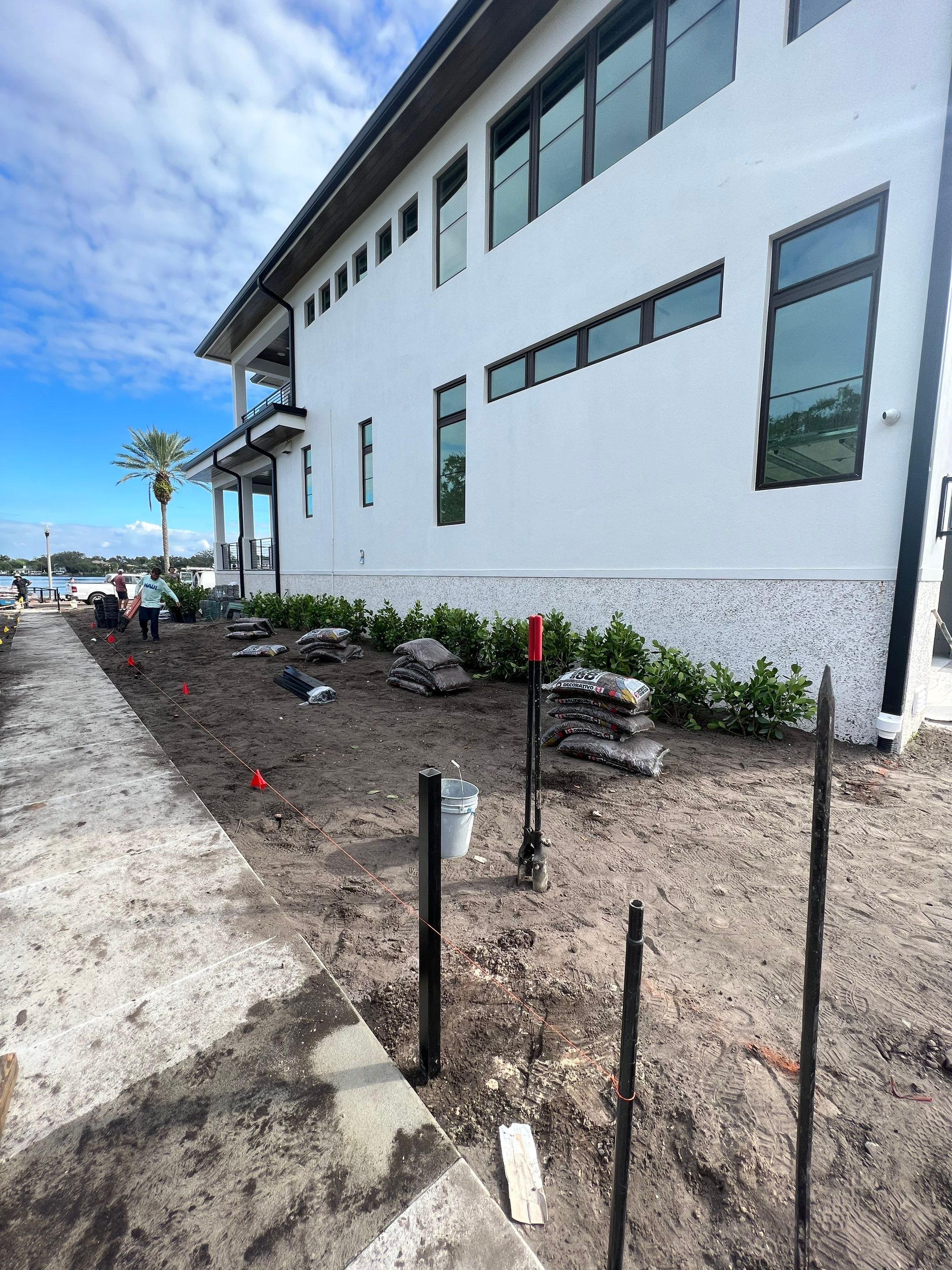 Aluminum Fence Installation using 3 Rail Aluminum Puppy Picket Fence by Asap fence and gates, LLC