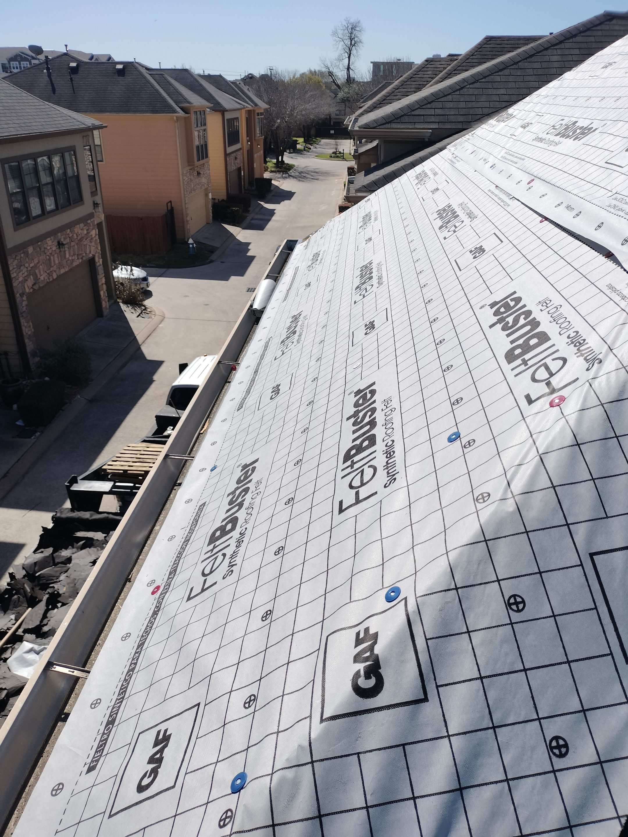 Residential Roofing Installation using GAF HDZ by V General Contractors 