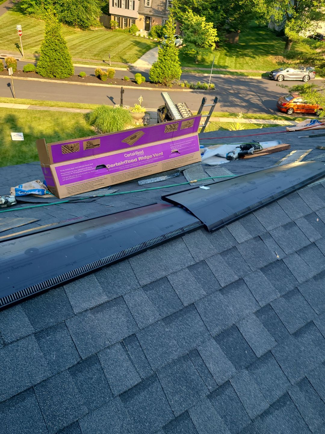 Vienna: Roof Replacement with CertainTeed Landmark Designer Shingles in Moire Black by RM Banning, Inc.