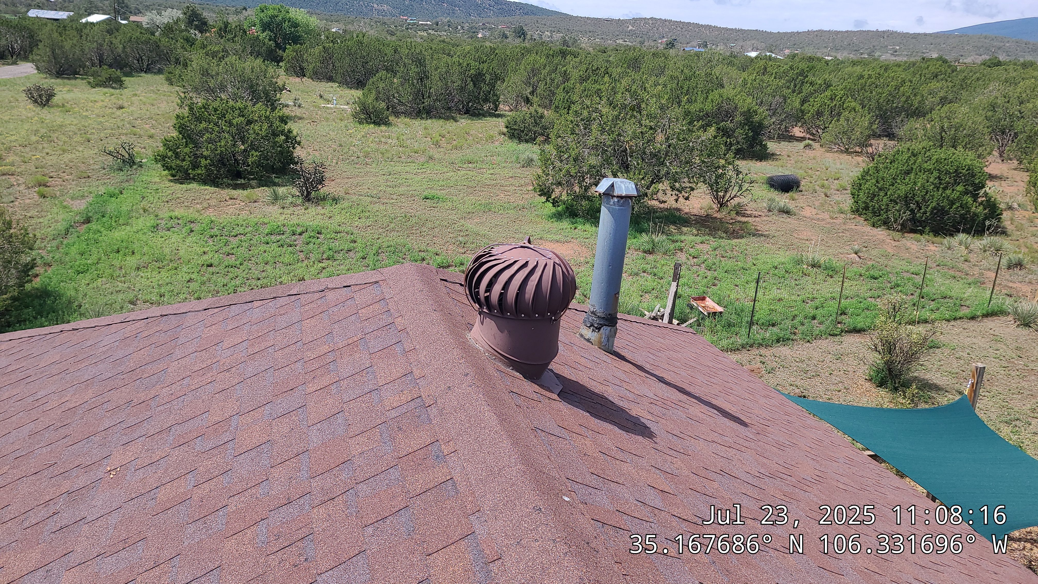 Owens Corning Desert Rose duration shingle roof replacement in Sandia Park by Doyle Roof Masters Inc