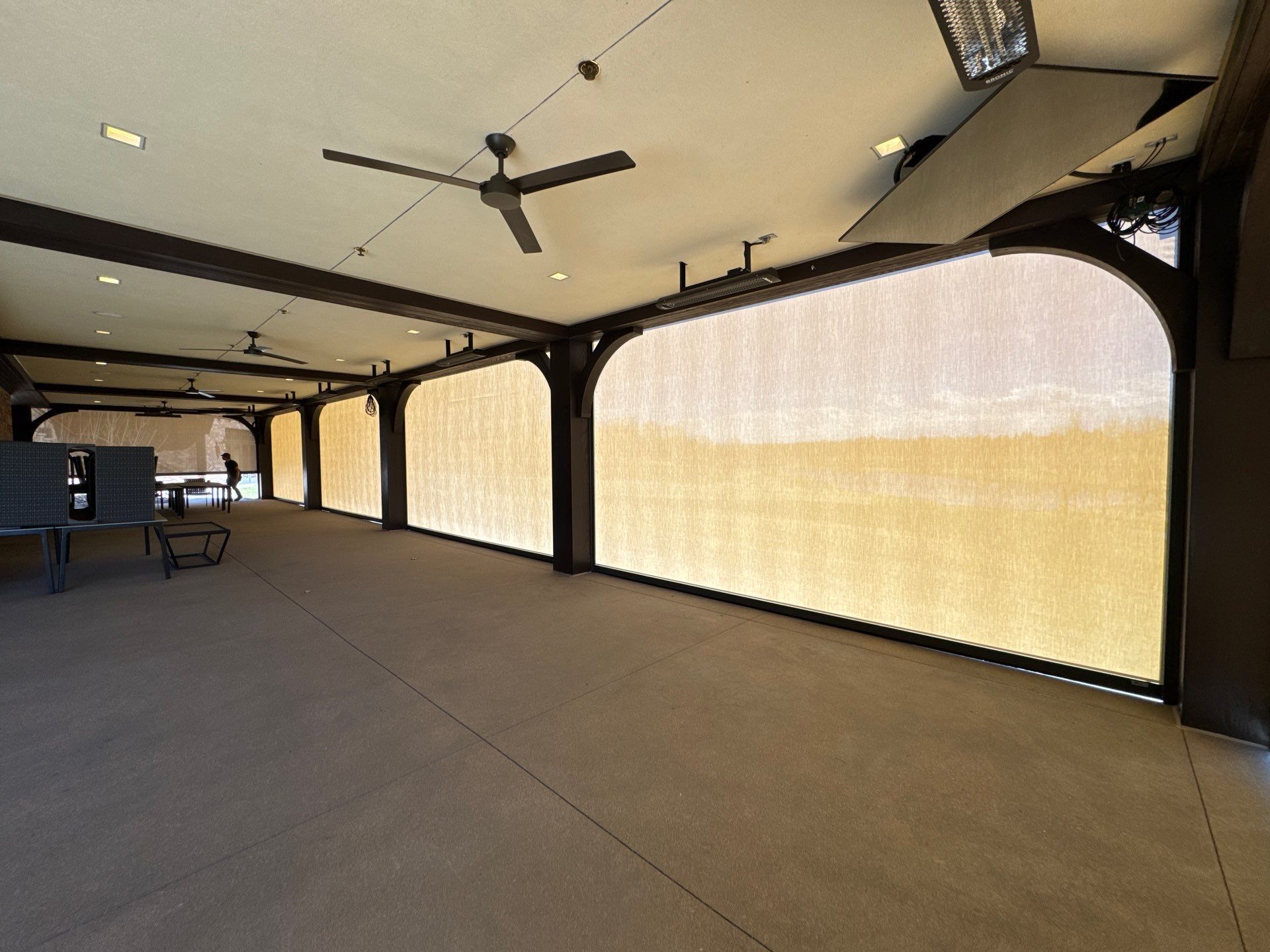 Motorized Screens using Progressive MagnaTrack Screens by Outdoor Solutions Colorado
