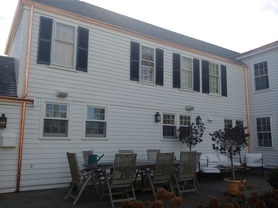 Hingham, MA Gutter Installation using 5" K-Style Copper Gutter by Gutter Pro Enterprises