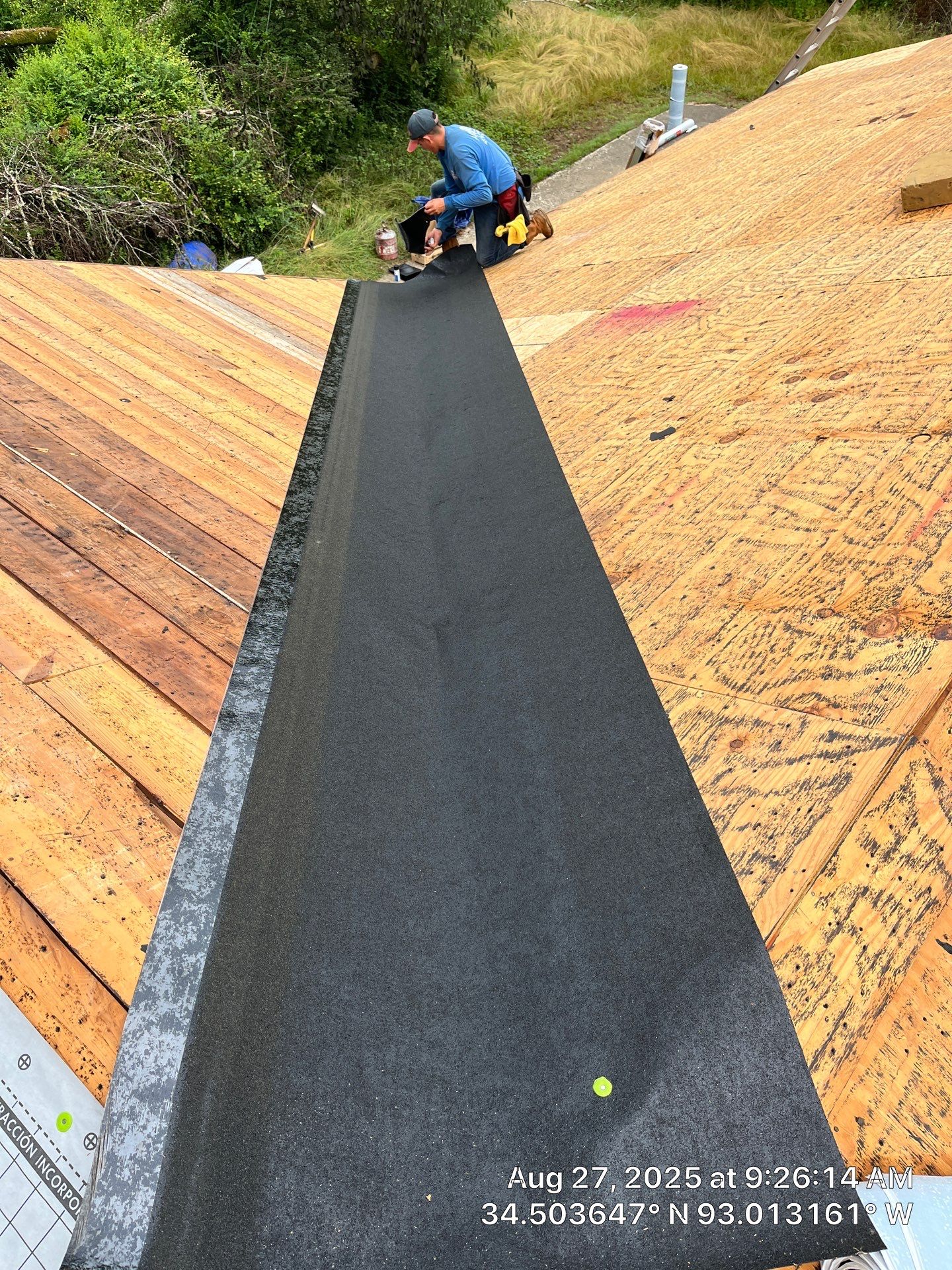 GAF Timberline HDZ Roof Replacement on Brick Home in Hot Springs by Temple Roofing and Exteriors