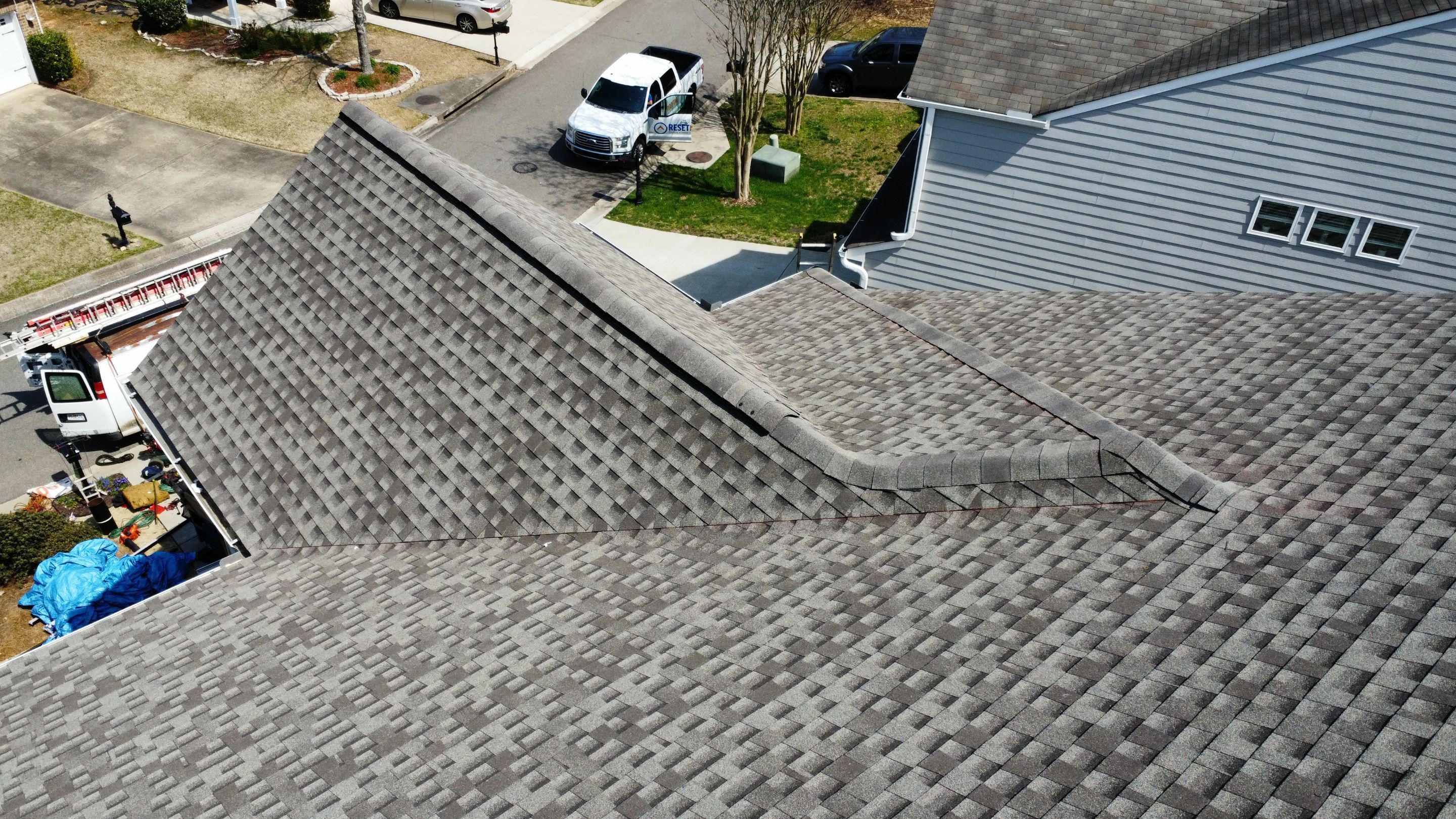 Cumming, GA Roof Replacement GAF Timberline HDZ Weathered Wood by Reset Roofing