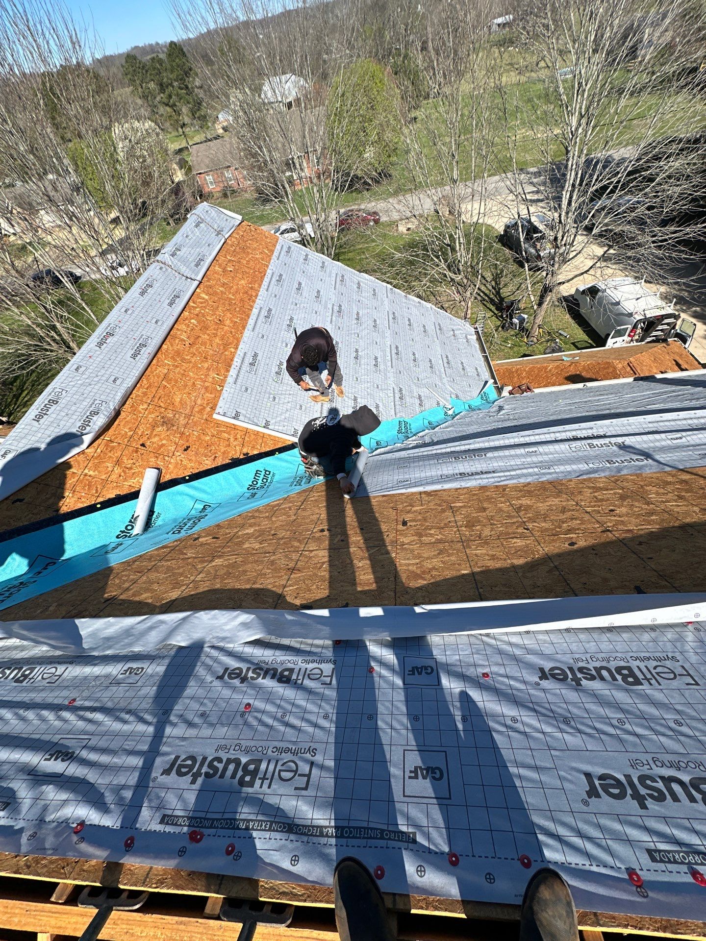 Residential Roofing Installation using GAF Timberline HDZ Charcoal by Undersun Roofing 