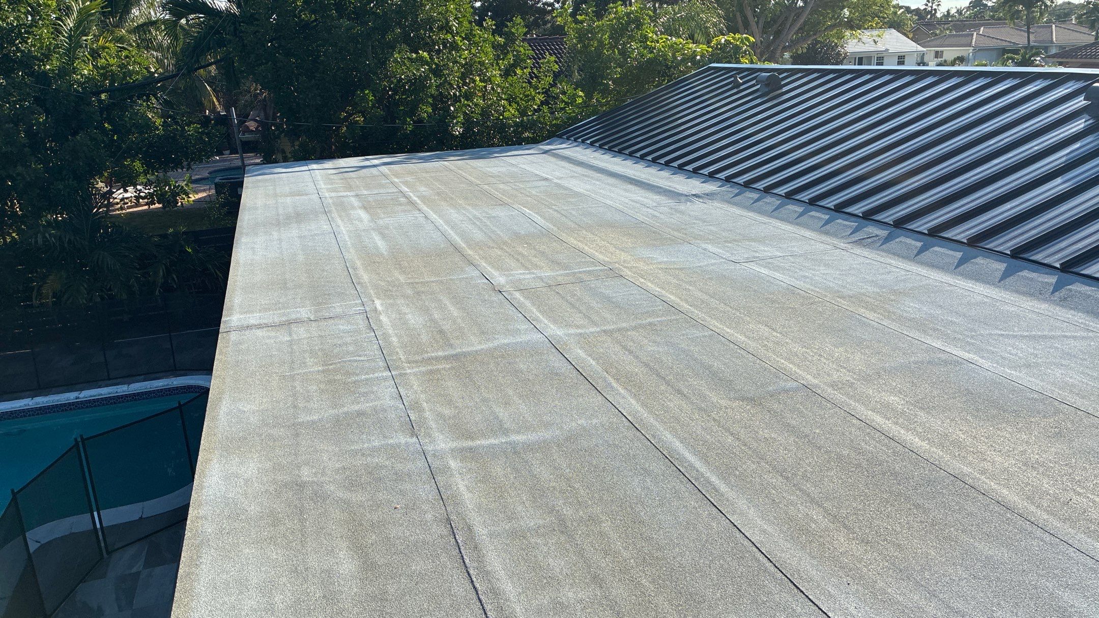 Residential Roofing Installation using 1" Nail strip metal roof by BLUES BROTHERS ROOFING