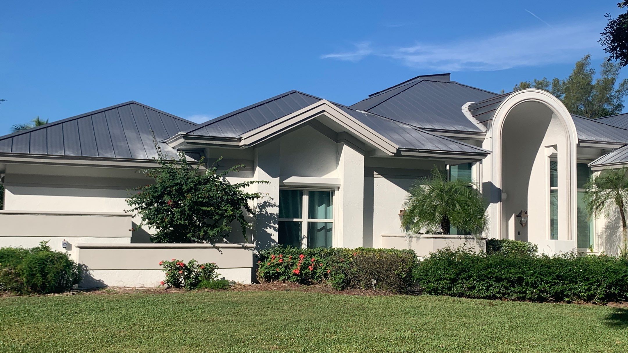 Residential Roofing Installation using 1" Nail strip metal roof by BLUES BROTHERS ROOFING