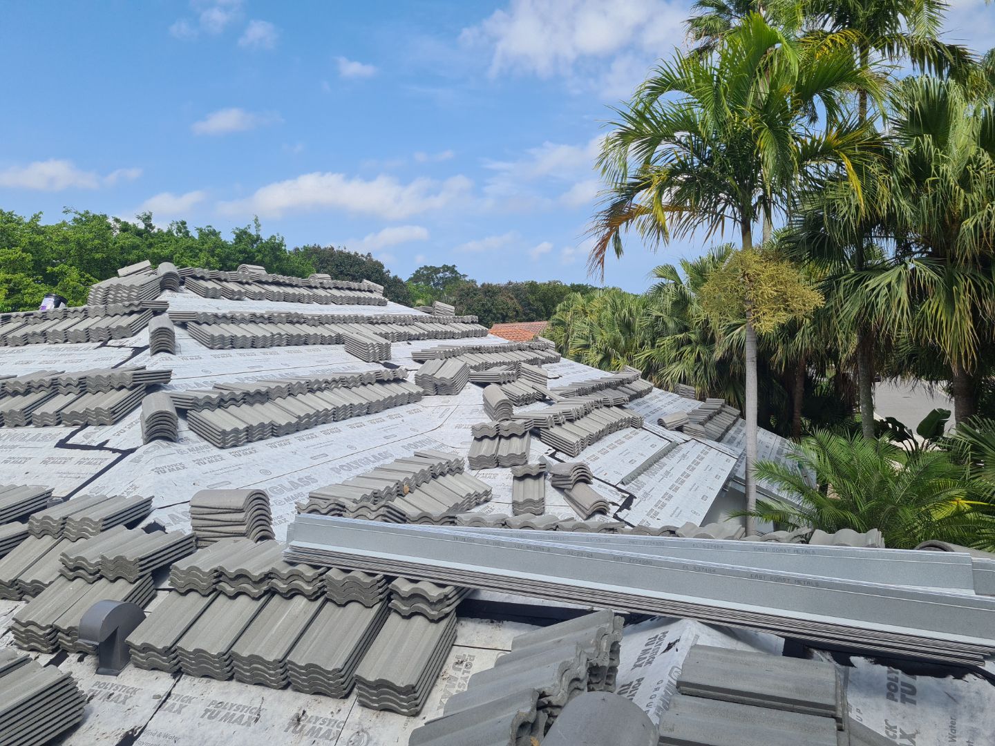 Residential Roofing Installation using Eagle Roofing Tile by BLUES BROTHERS ROOFING