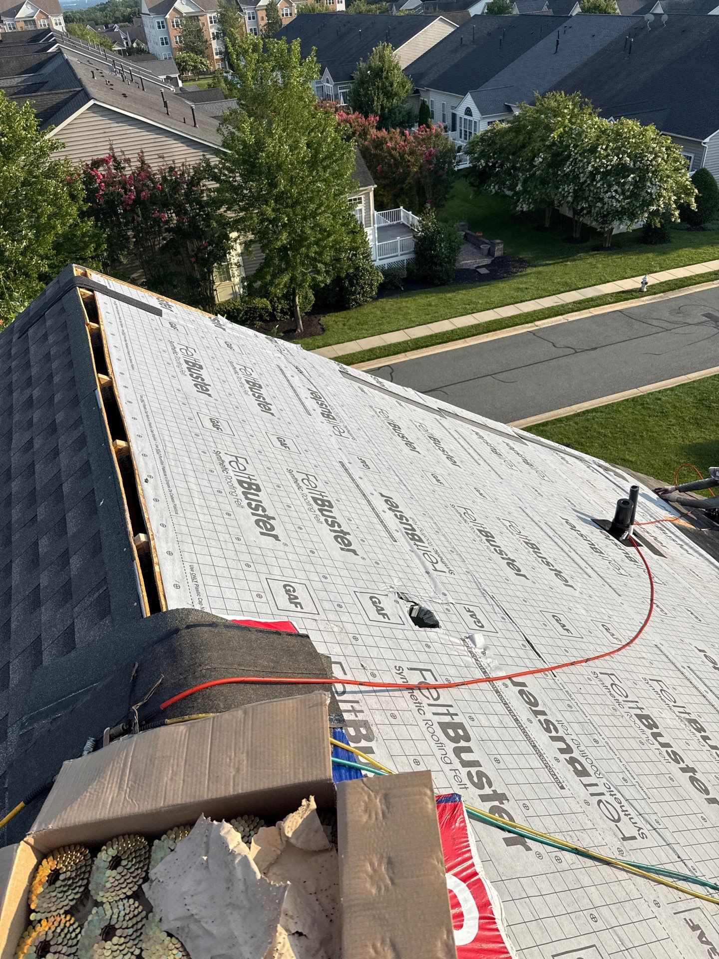 Residential Roofing Installation using GAF Timberline HDZ by Matter Roofing & Construction