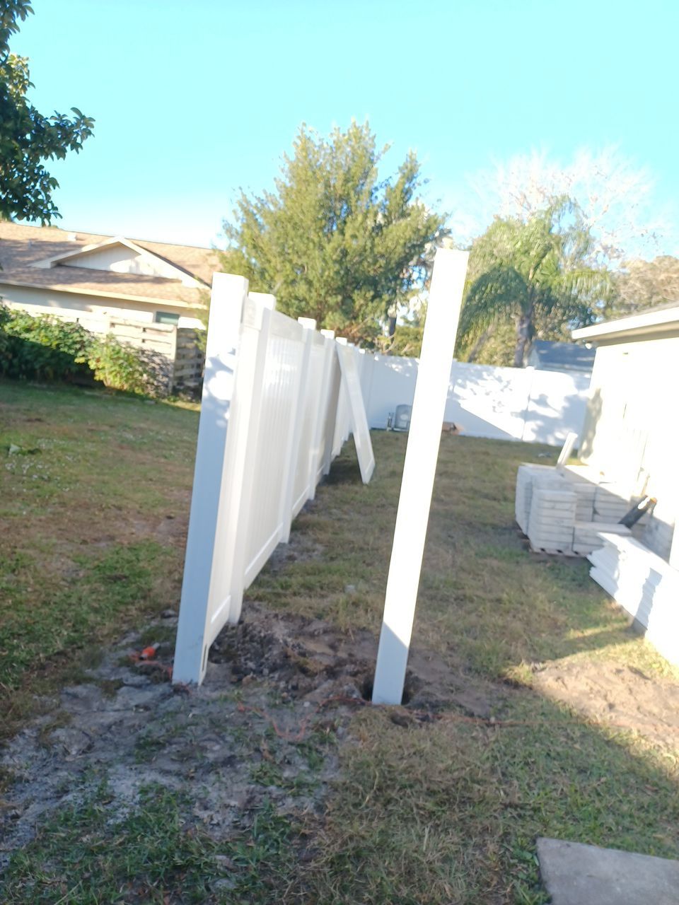 Venice, FL 6 ft. Tall White Vinyl Privacy Fence  by Asap fence and gates, LLC