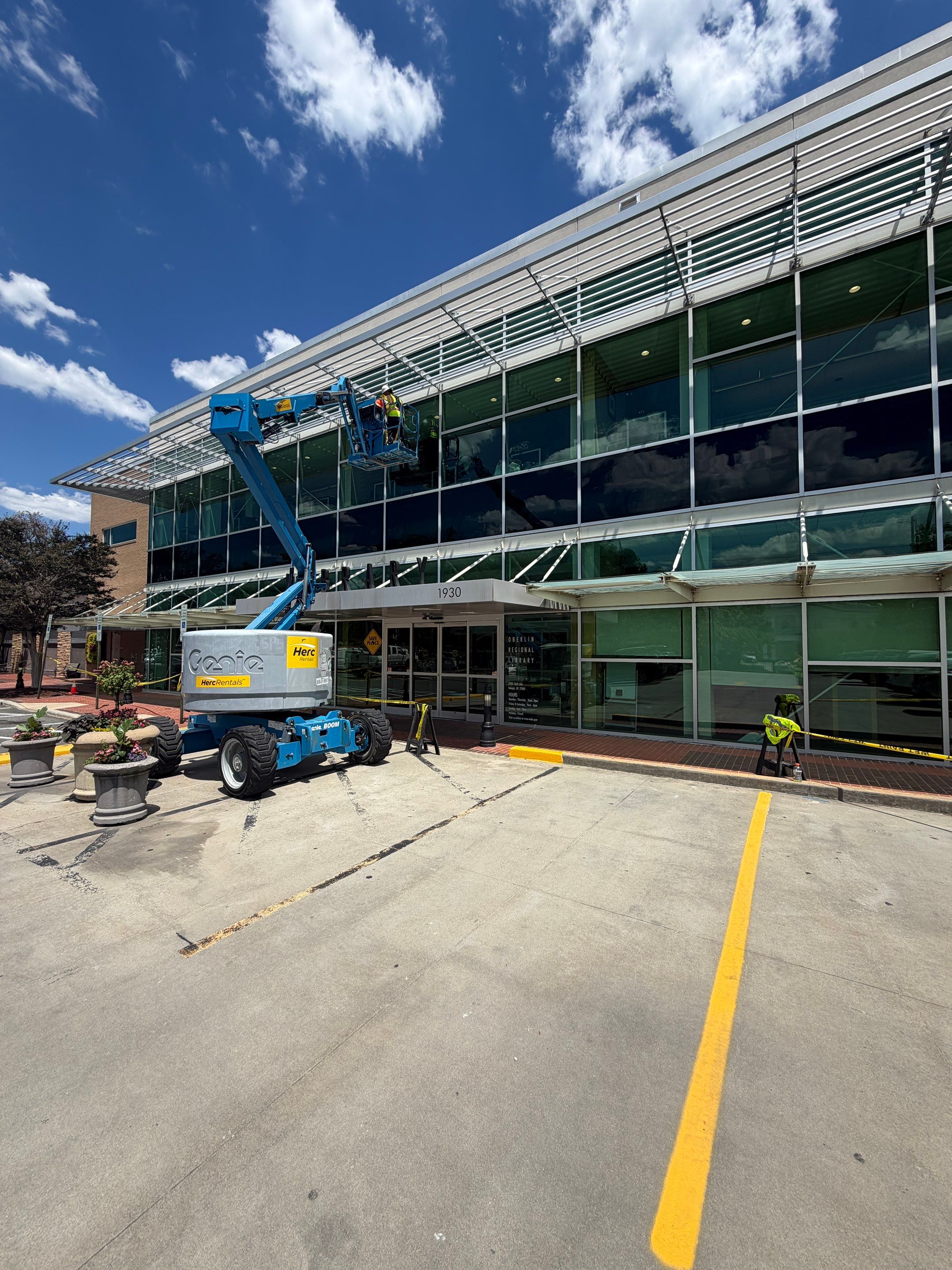 Exterior Joint Sealing – Canopy Entrance by Billy Weatherspoon Contractor