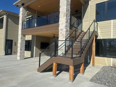 Timbertech Deck with Glass Railing