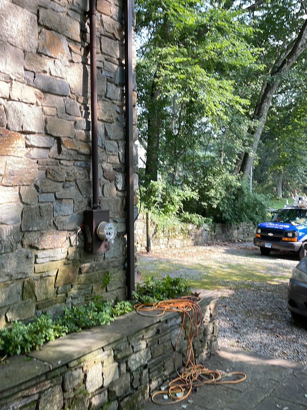 Gutter Installation using 5k Brown Gutters by A Plus Exterior