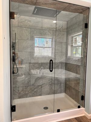 Bathroom Remodel using Tempered Shower Glass