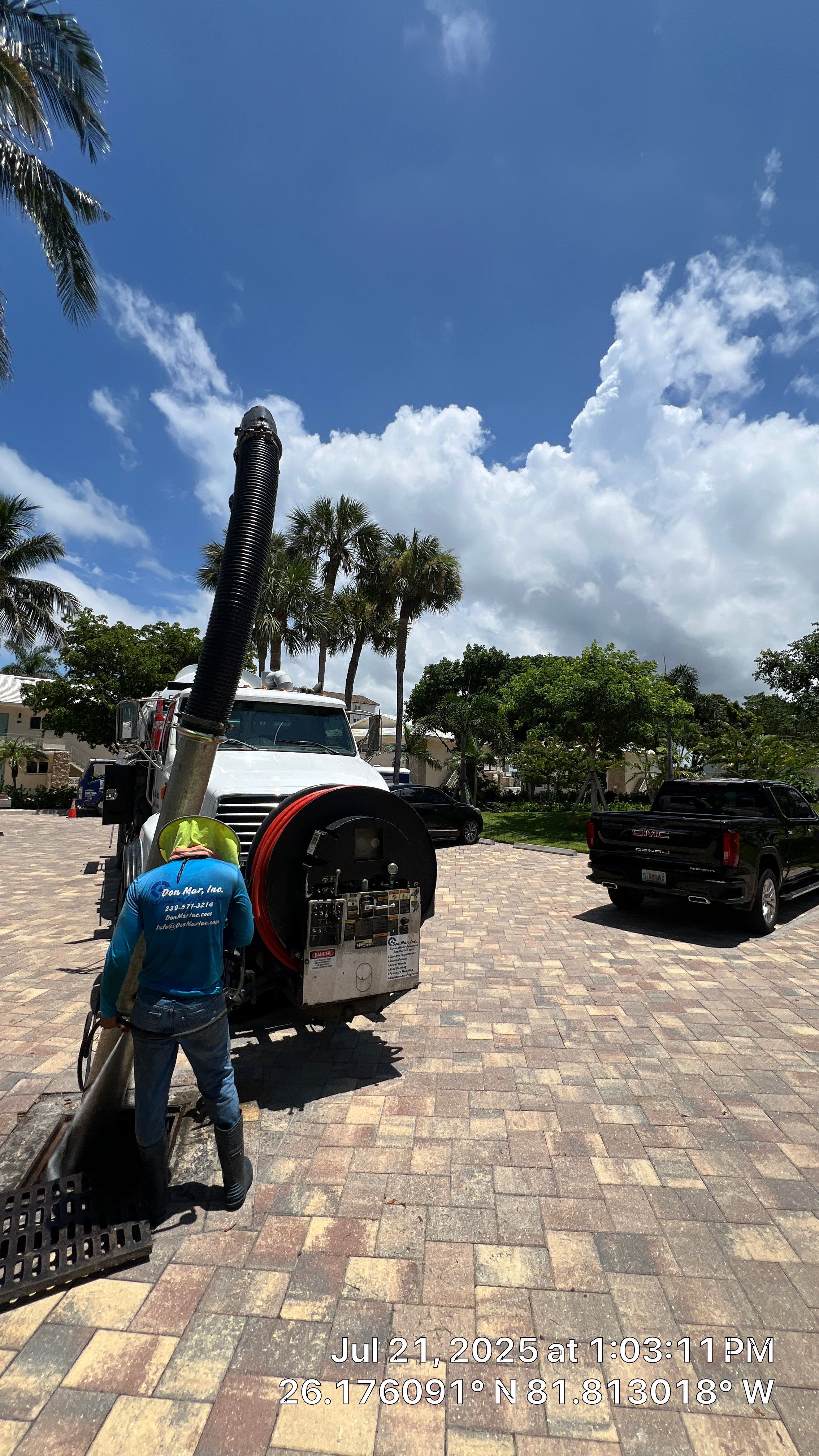 Naples Condo Complex Stormwater System Maintenance and Hurricane Cleanup by APS Power & Water