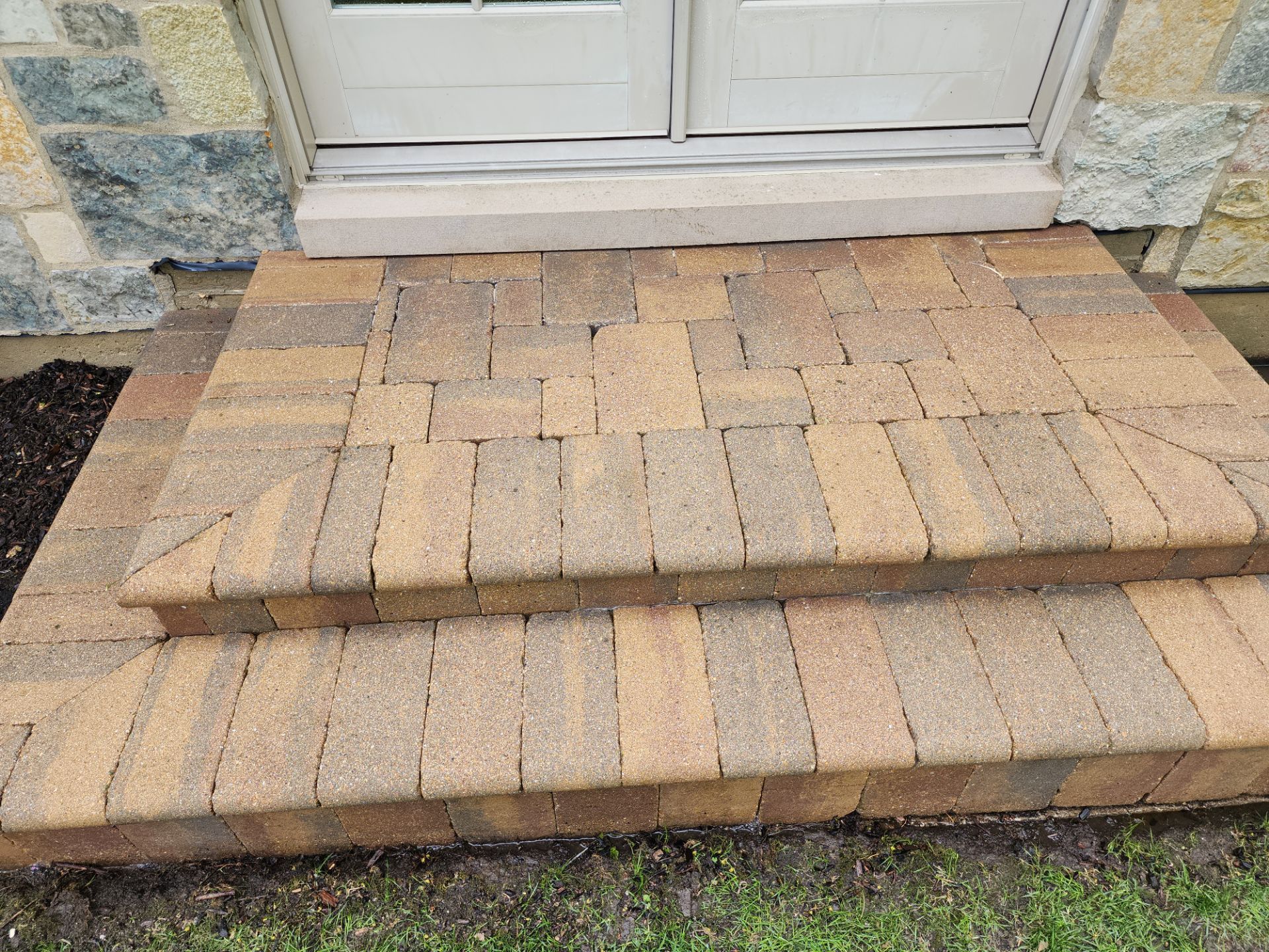 bluestone using Algaecide, soft wash soap by Northern Power Washing LLC.