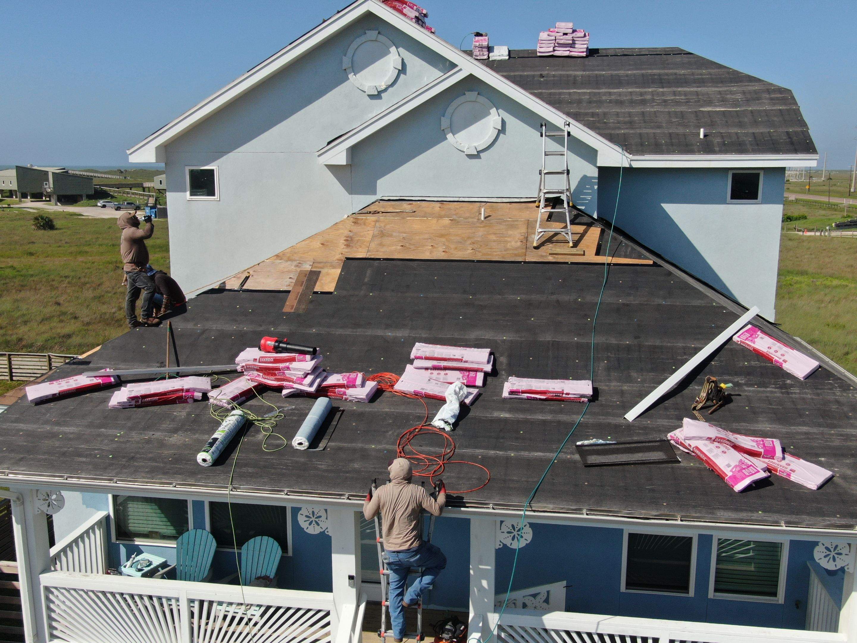 We Aint Scared of heights  by Bayfront Roofing and Construction