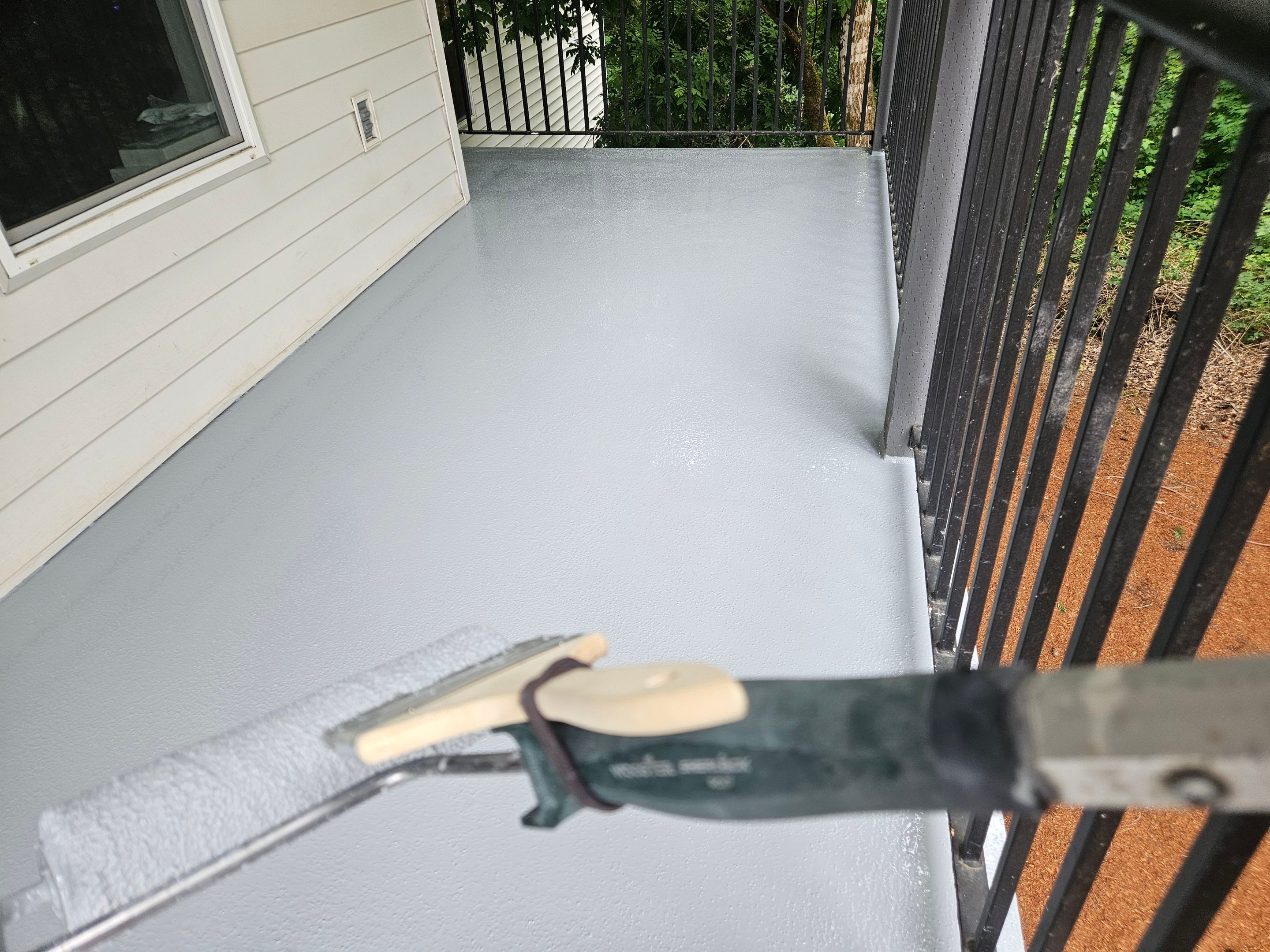 Wood Balcony Repairs and SIKA Pedestrian Deck Coating in Corvallis by BEST Roofing & Waterproofing