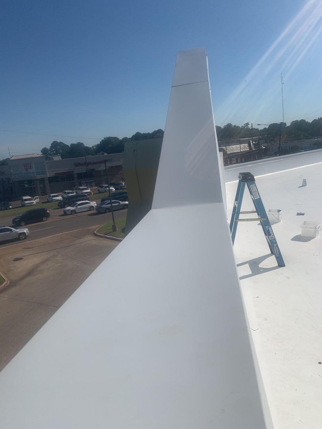 Commercial Roofing Installation using 50 mil PVC by Hostetler Roofing