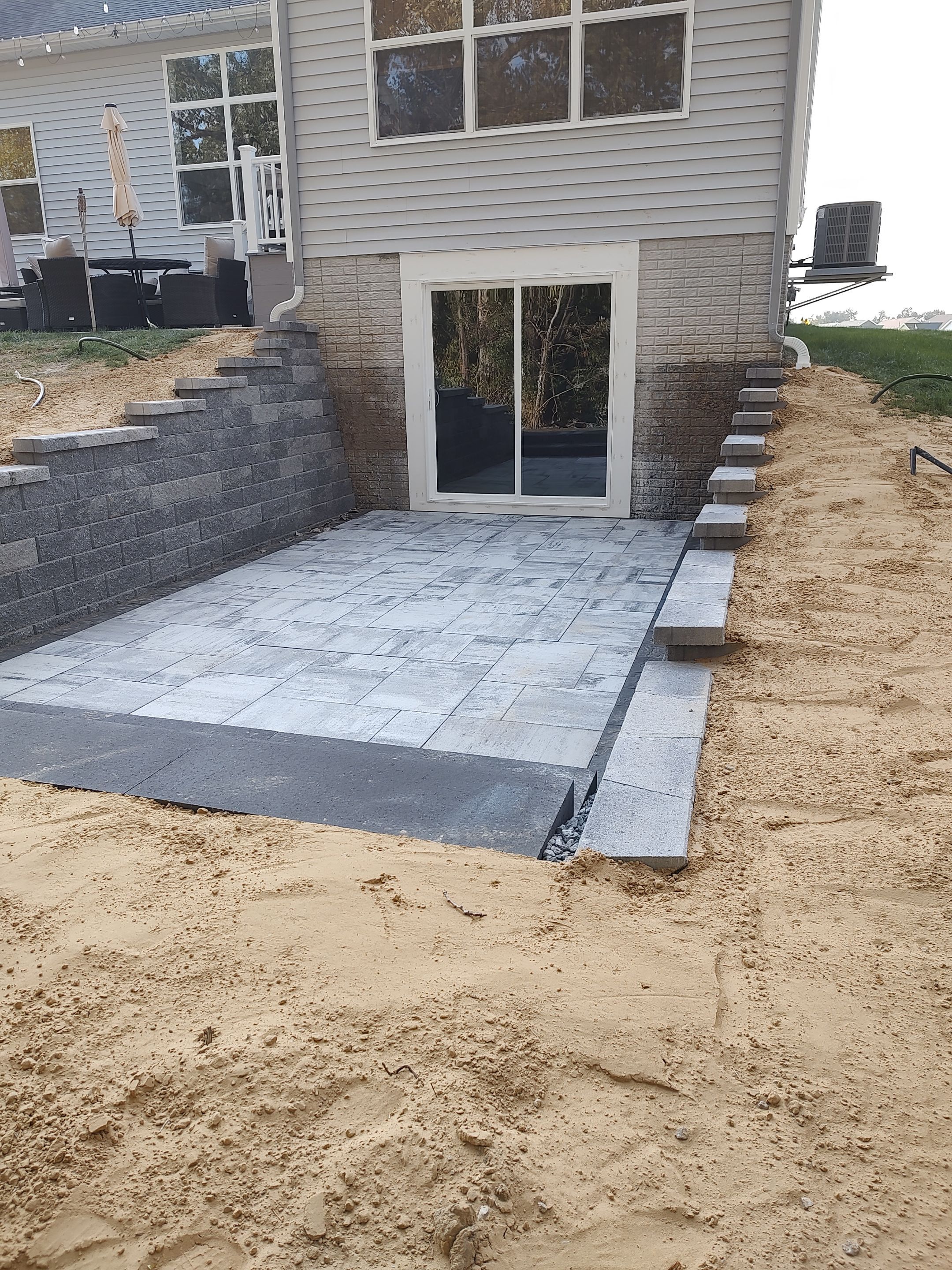 Egress Door Install using Egress Sliding Walk-Out Basement Door by Toledo Basement Repair