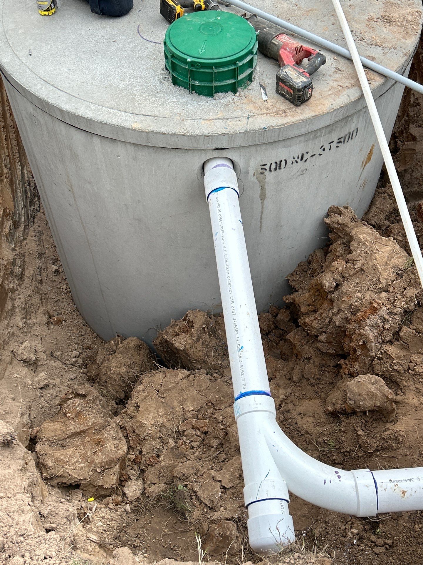 Septic Install Project in Eustace by Rub-A-Dub Plumbing