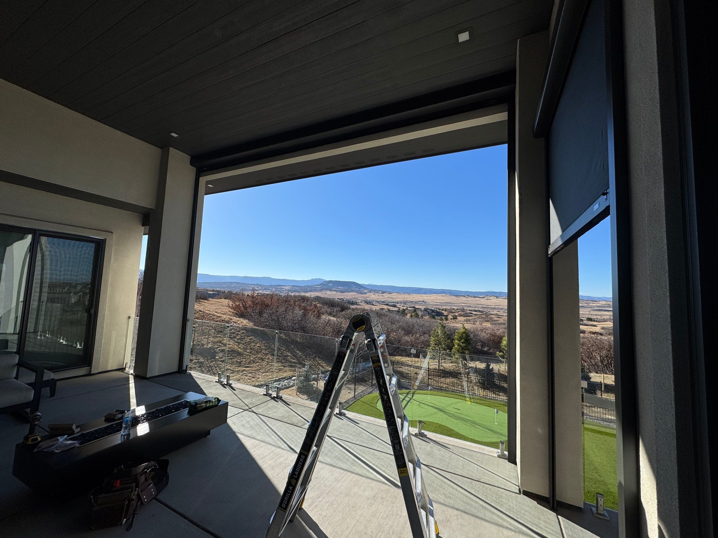 Exterior All-Weather MagnaTrack Screens Installation using Progressive MagnaTrack Screens by Outdoor Solutions Colorado