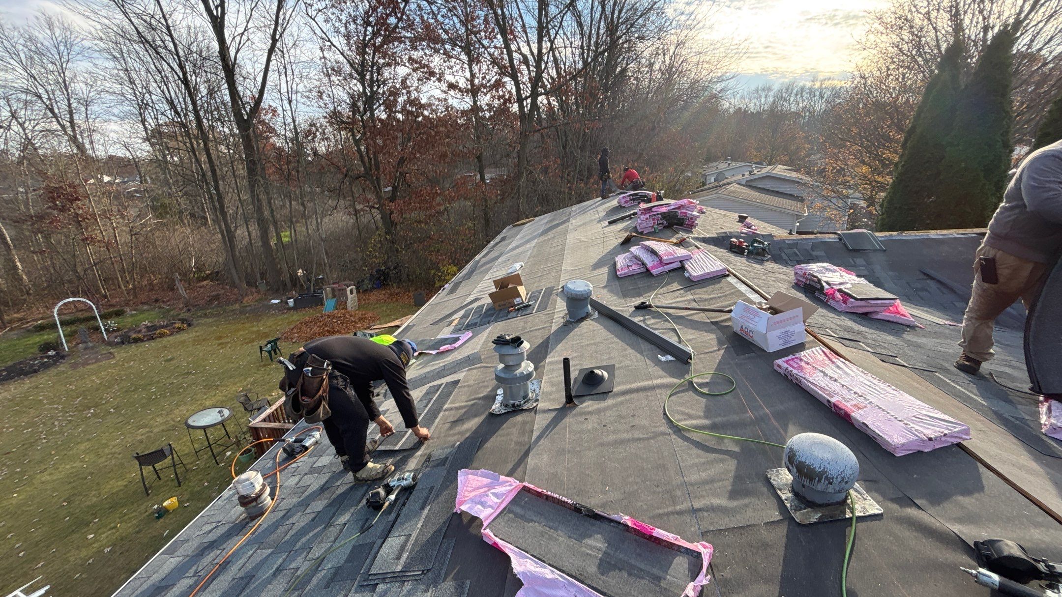 Roof Replacement using Owens Corning Estate Gray by 180 Contractors