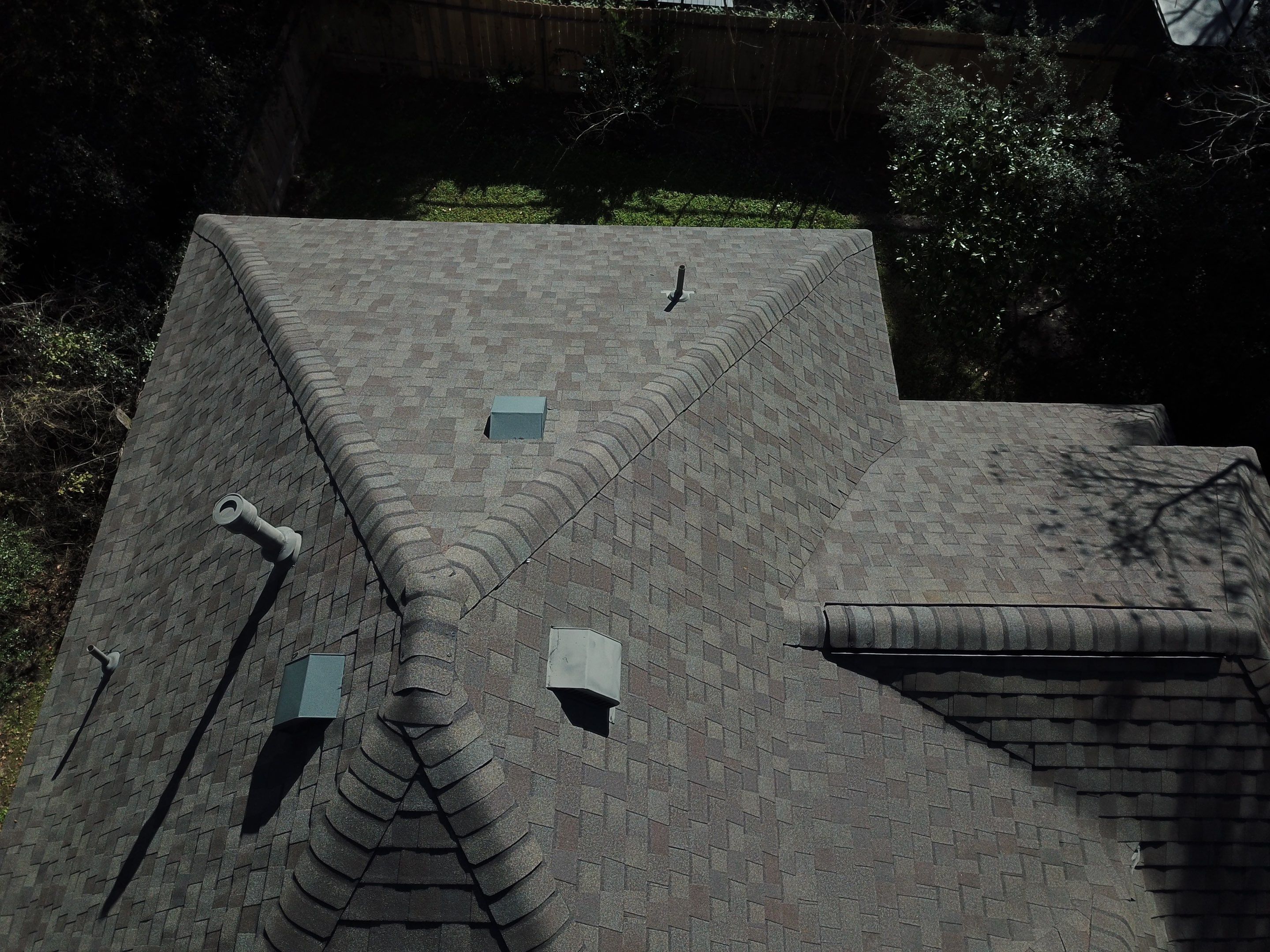 OC Duration Driftwood by HHH Roofing & Construction