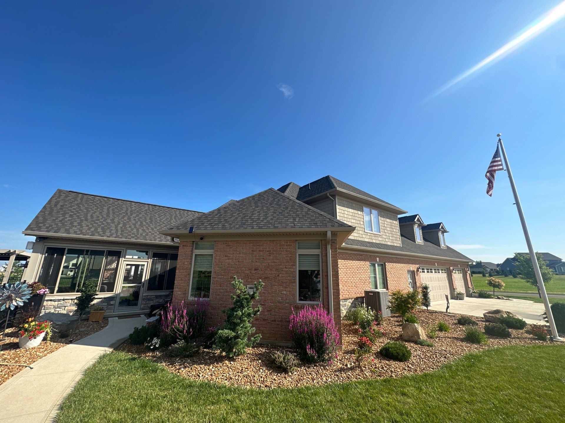 Residential Roofing Installation using GAF Timberline HDZ Appalachian Sky by Nitro Roofing and Construction