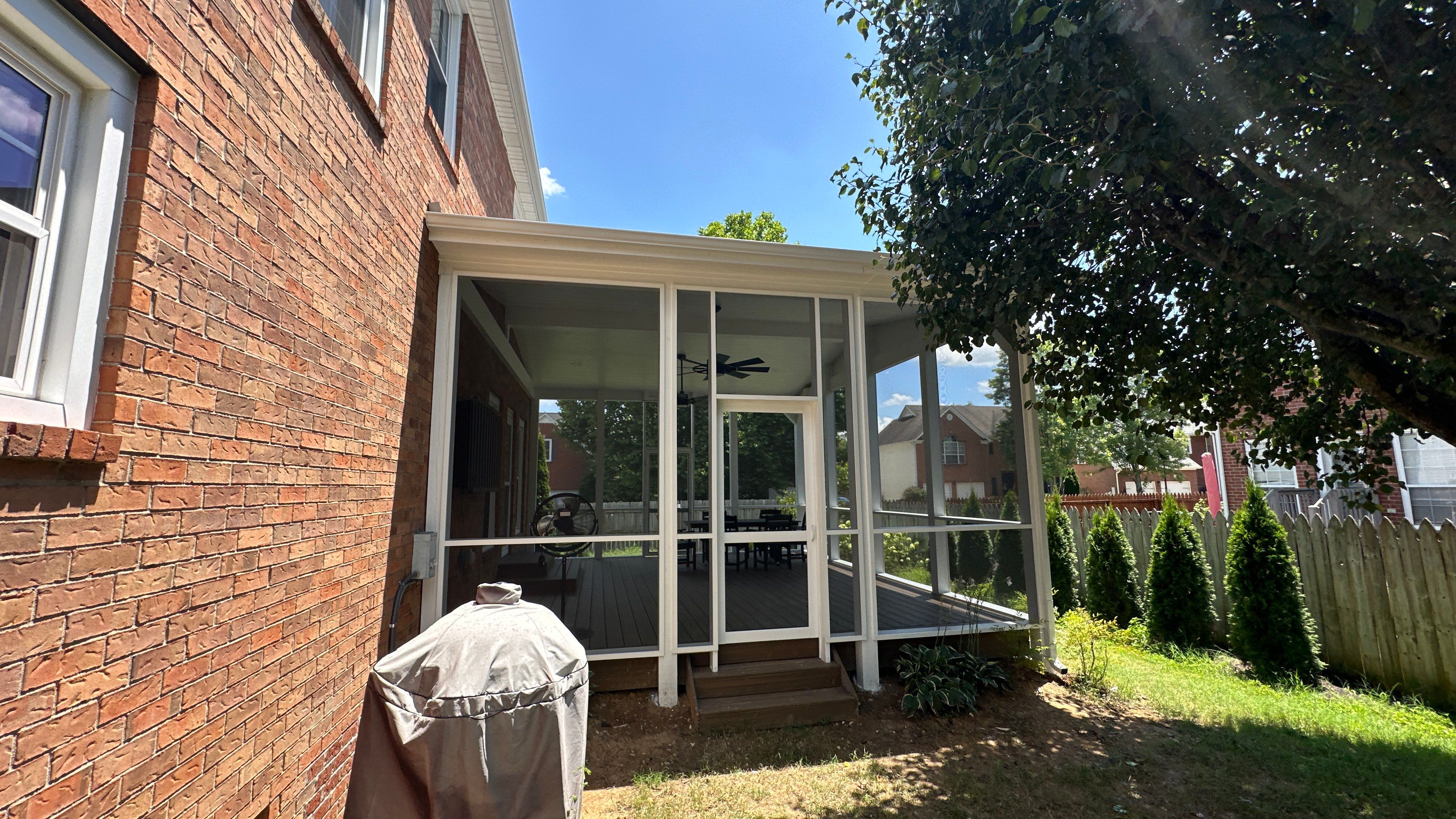 Screened In Porch Build in Franklin by Music City Improvements
