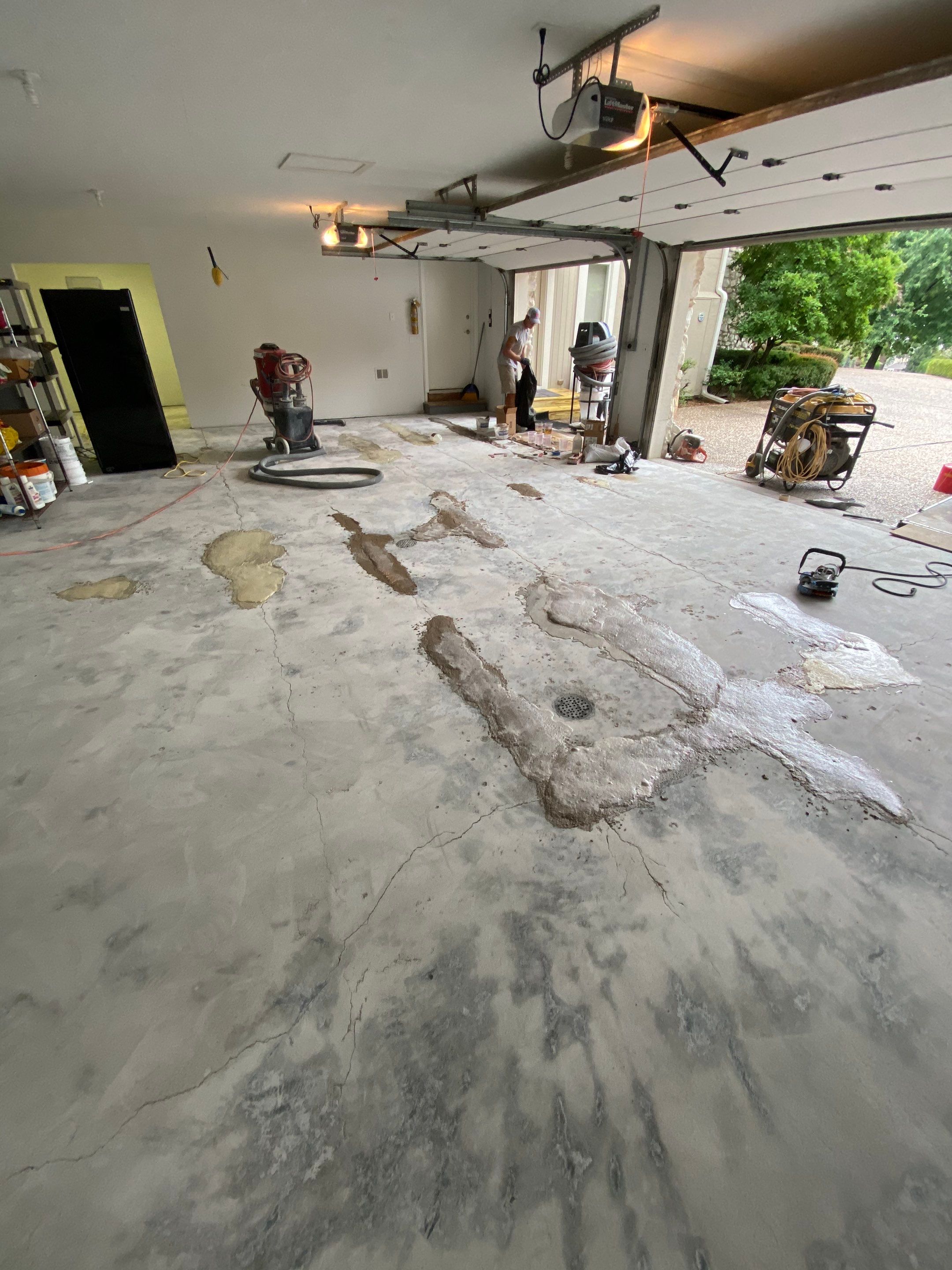 Briarcliff Northland -- Epoxy Garage Before and After by Big Red Decorative Concrete, LLC