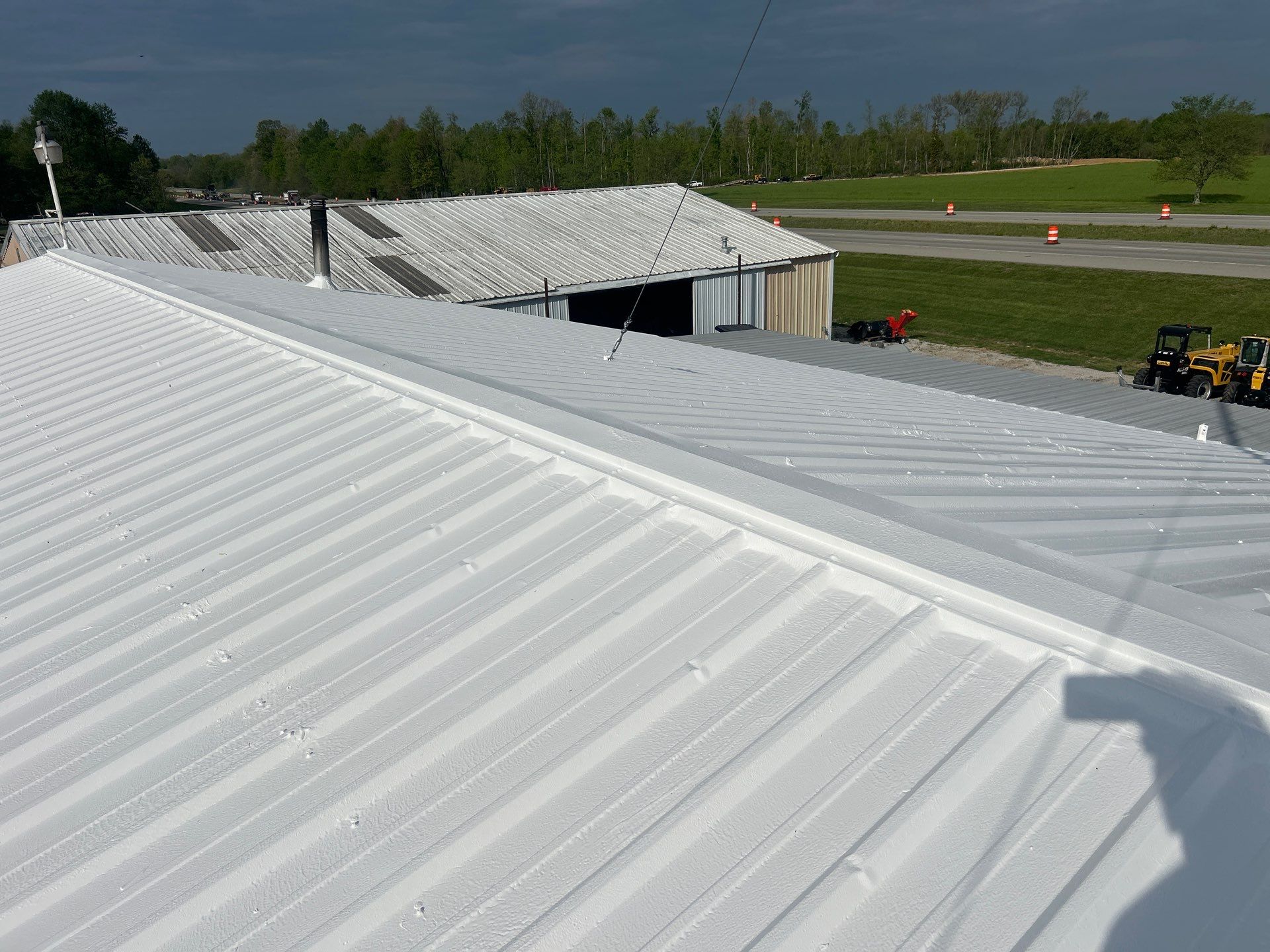 Commercial Metal Roofing Restoration using Coatings by Kentucky Commercial Roofing
